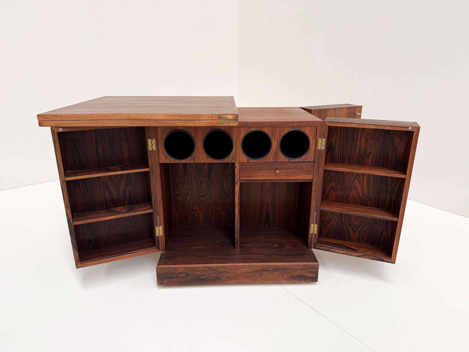 Vintage Mid Century Rosewood Cube Bar Cabinet   Torbjørn Afdal For Bruksbo photo vintage