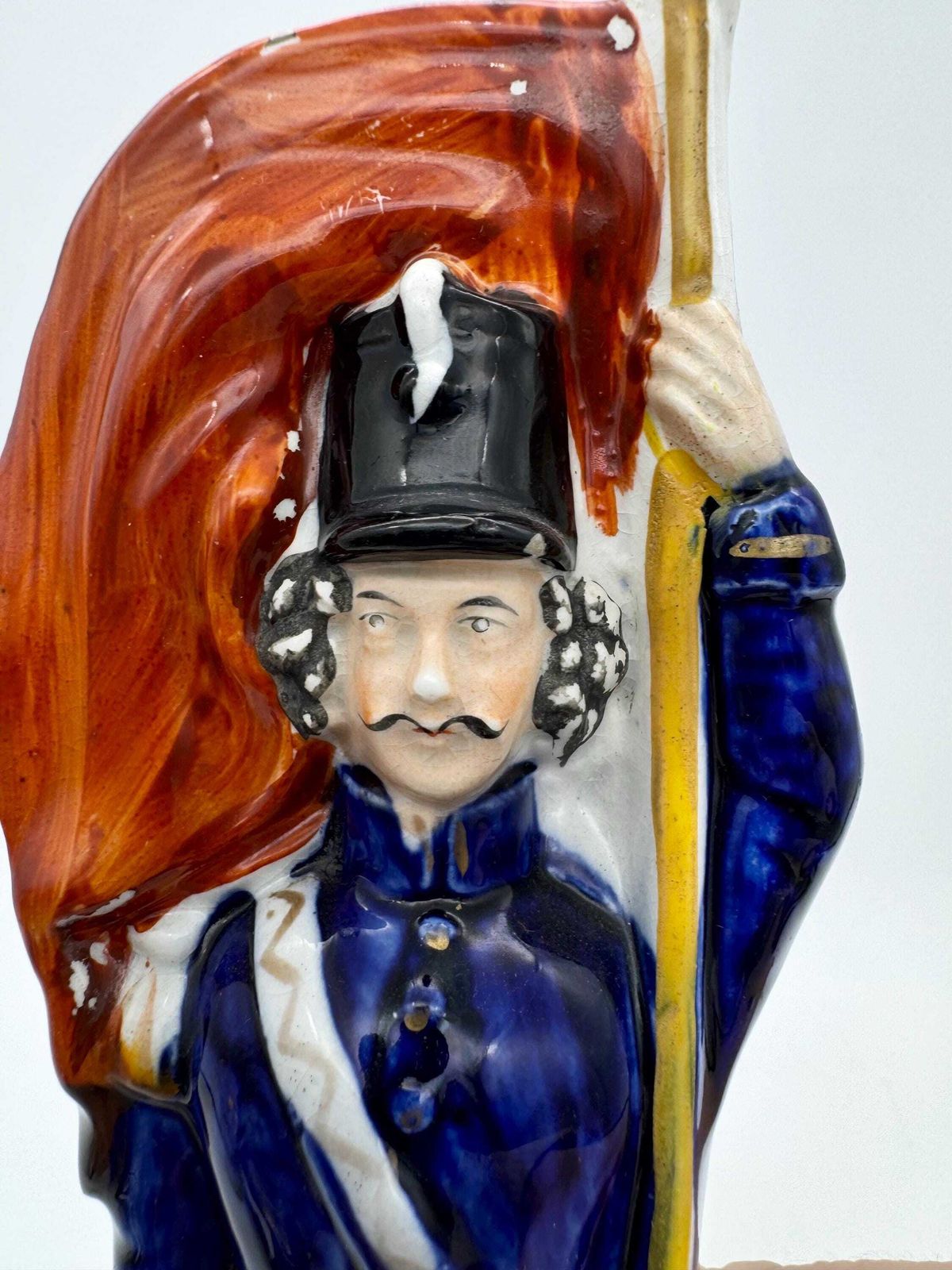 Reversibile Staffordshire Figure, Soldier And Sailor 1855 Rare photo for sale
