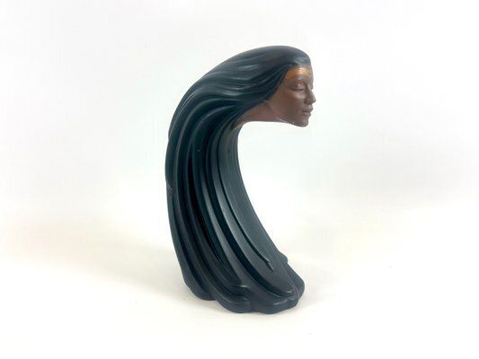 Vintage Ceramic Woman Of The Wind Figure From Sittre, 1980s photo furniture