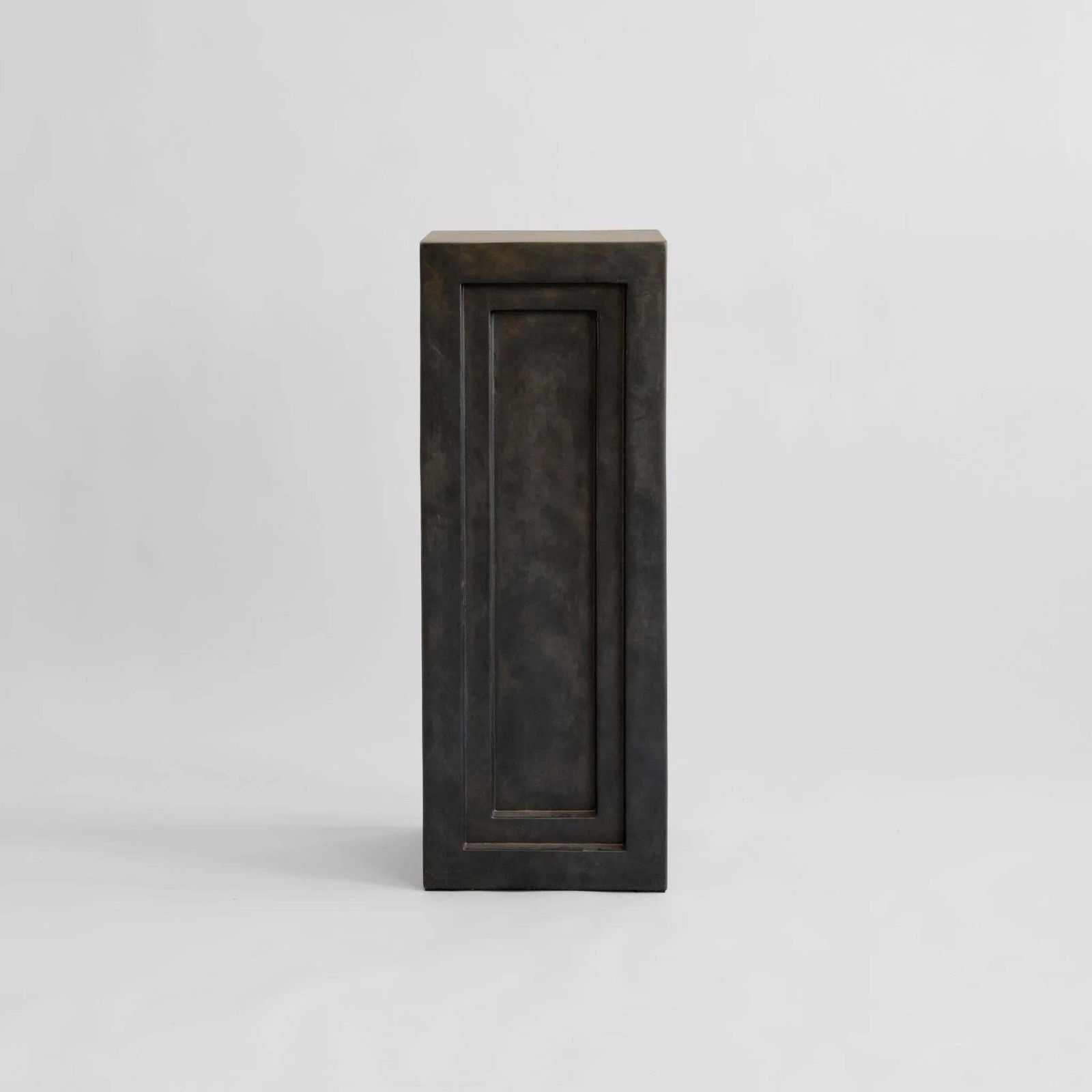 Podium, Column, Like A Modern Sculpture In Fiber Concrete, Contemporary Work. photo furniture