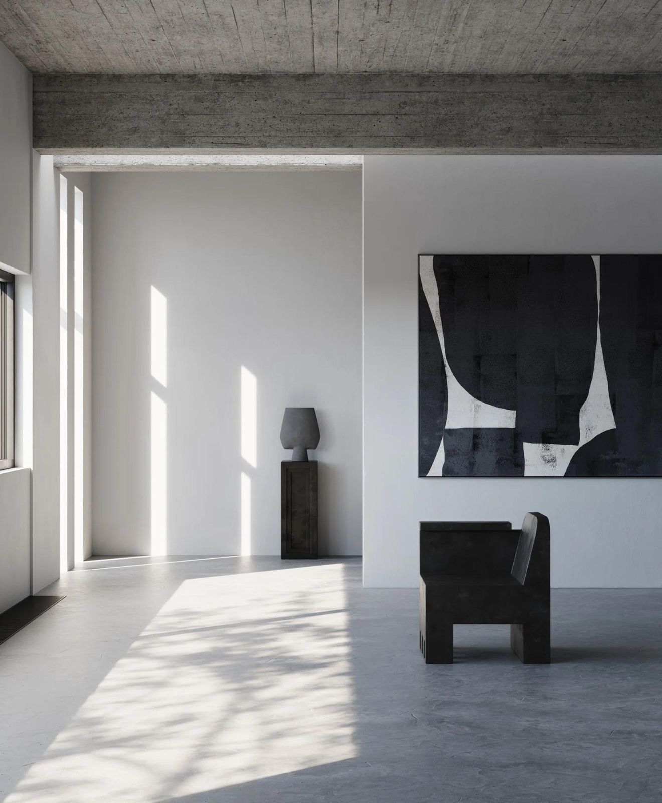 Podium, Column, Like A Modern Sculpture In Fiber Concrete, Contemporary Work. photo buy