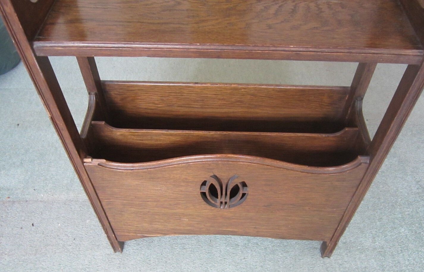 Art & Craft Movement Oak Bookshelves And Magazine Rack photo Furniture