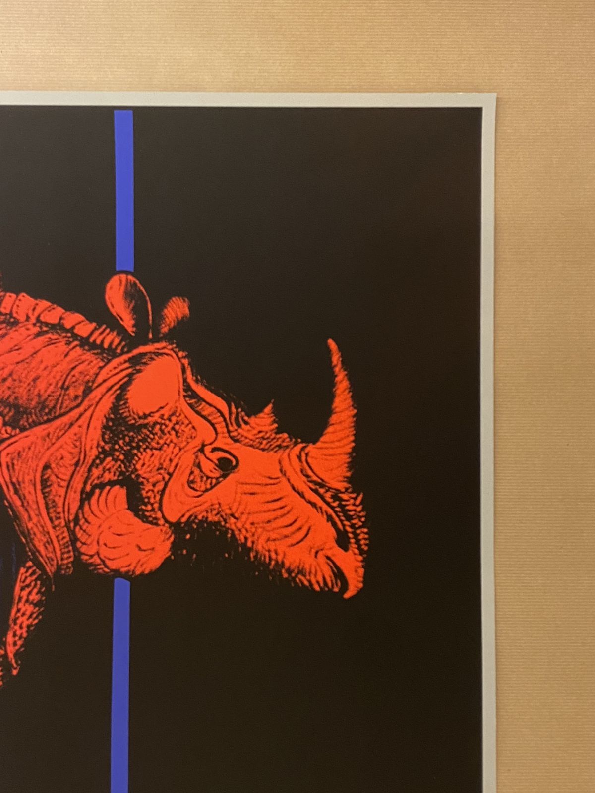 photo vintage René Gruau, C.A. 1990s   Untitled (The Rhinoceros)   Original Screen Printing