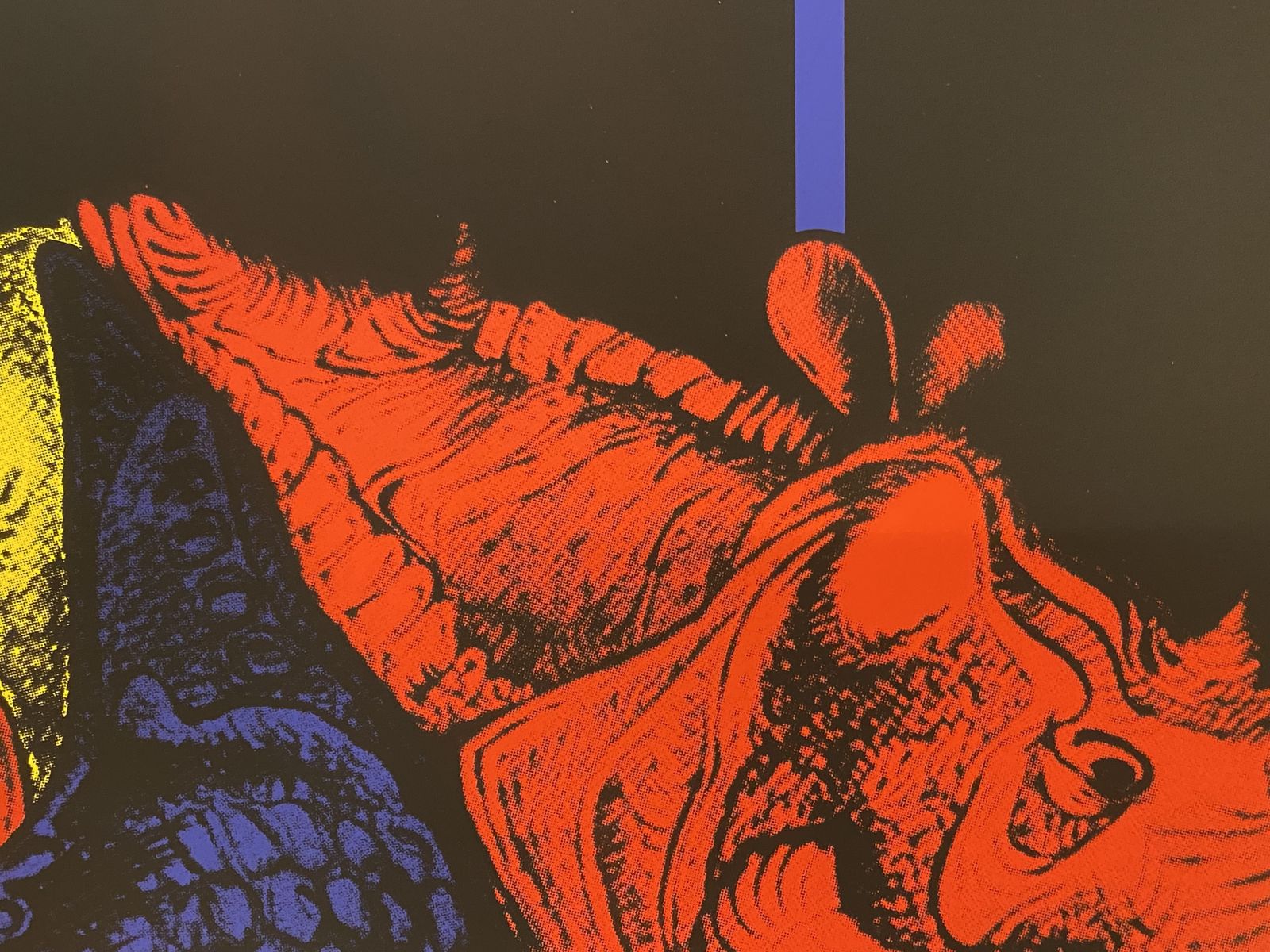René Gruau, C.A. 1990s   Untitled (The Rhinoceros)   Original Screen Printing photo for sale
