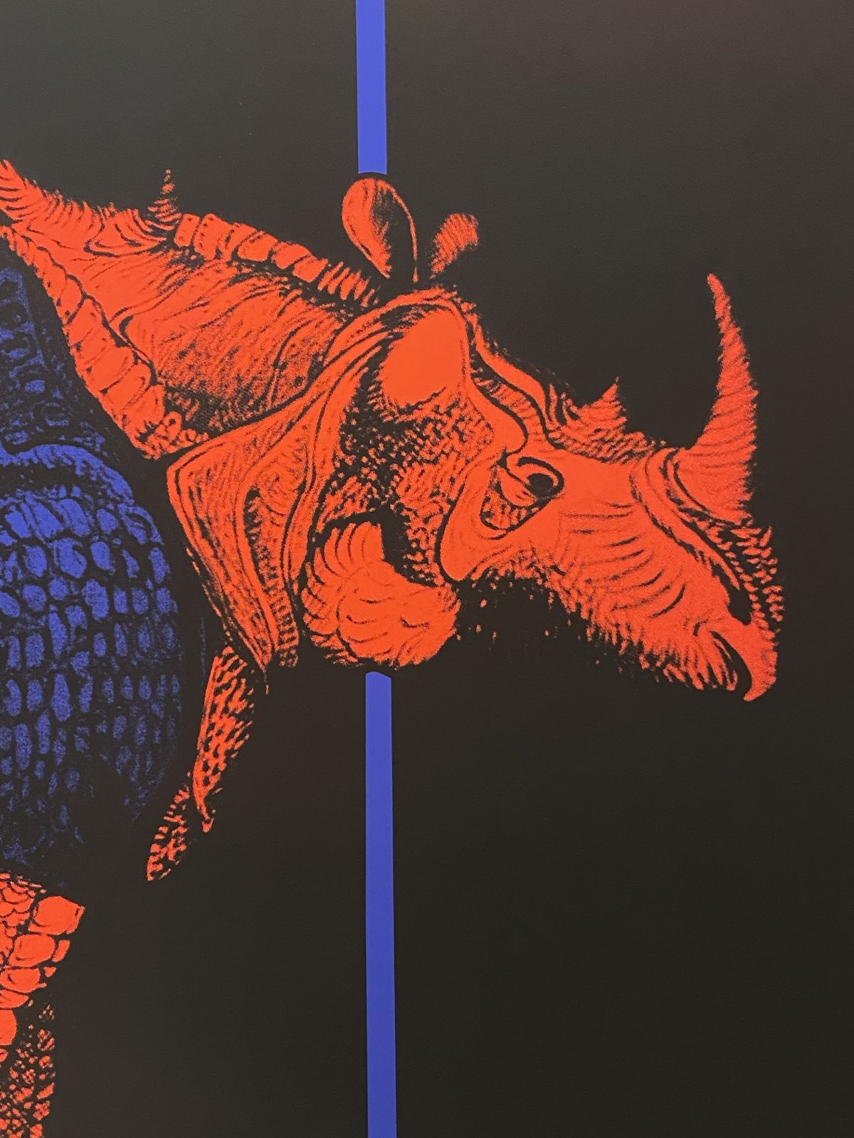 photo buy René Gruau, C.A. 1990s   Untitled (The Rhinoceros)   Original Screen Printing