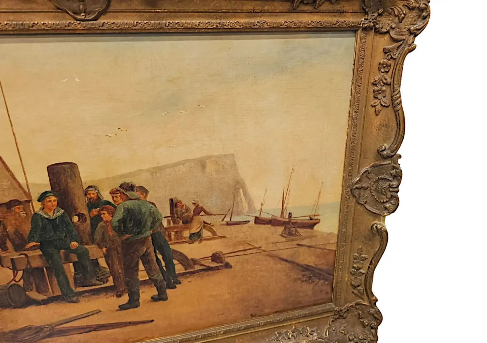 A Gorgeous 19th Century Oil On Canvas Painting By Rose Douglas photo Art