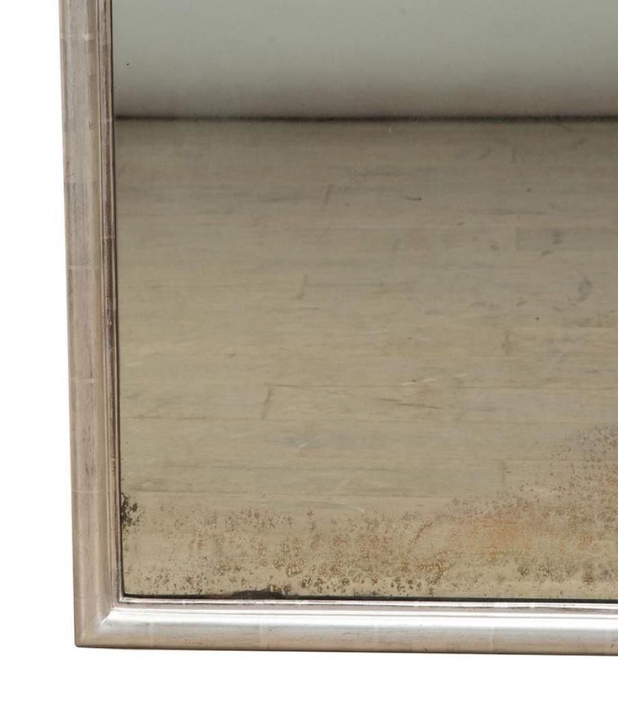 19th Century French Silver Gilt Bistro Mirror photo Home Decor