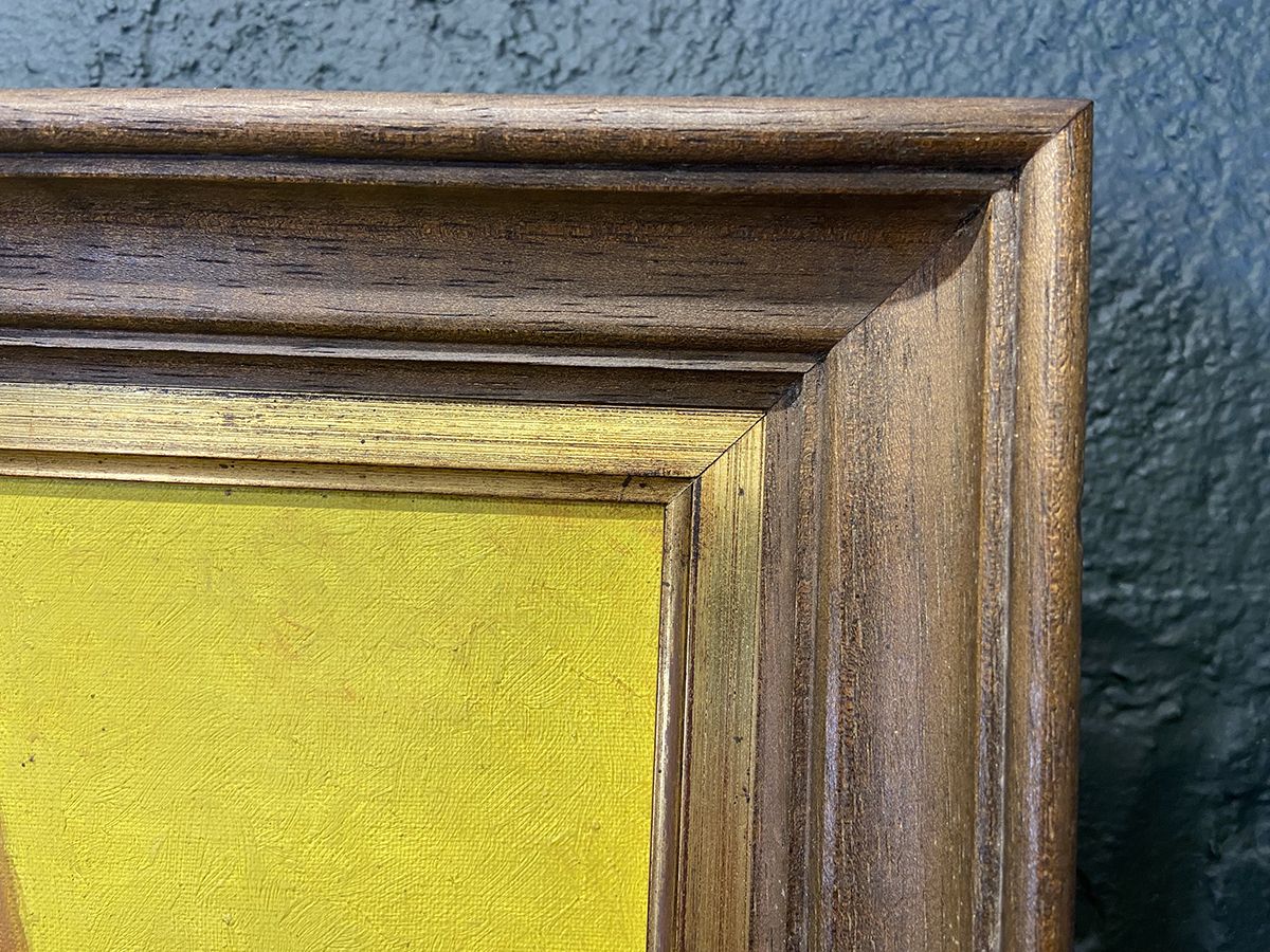Large French Oil On Canvas Painting. Pieter Bruegel The Elder Reproduction. photo vintage