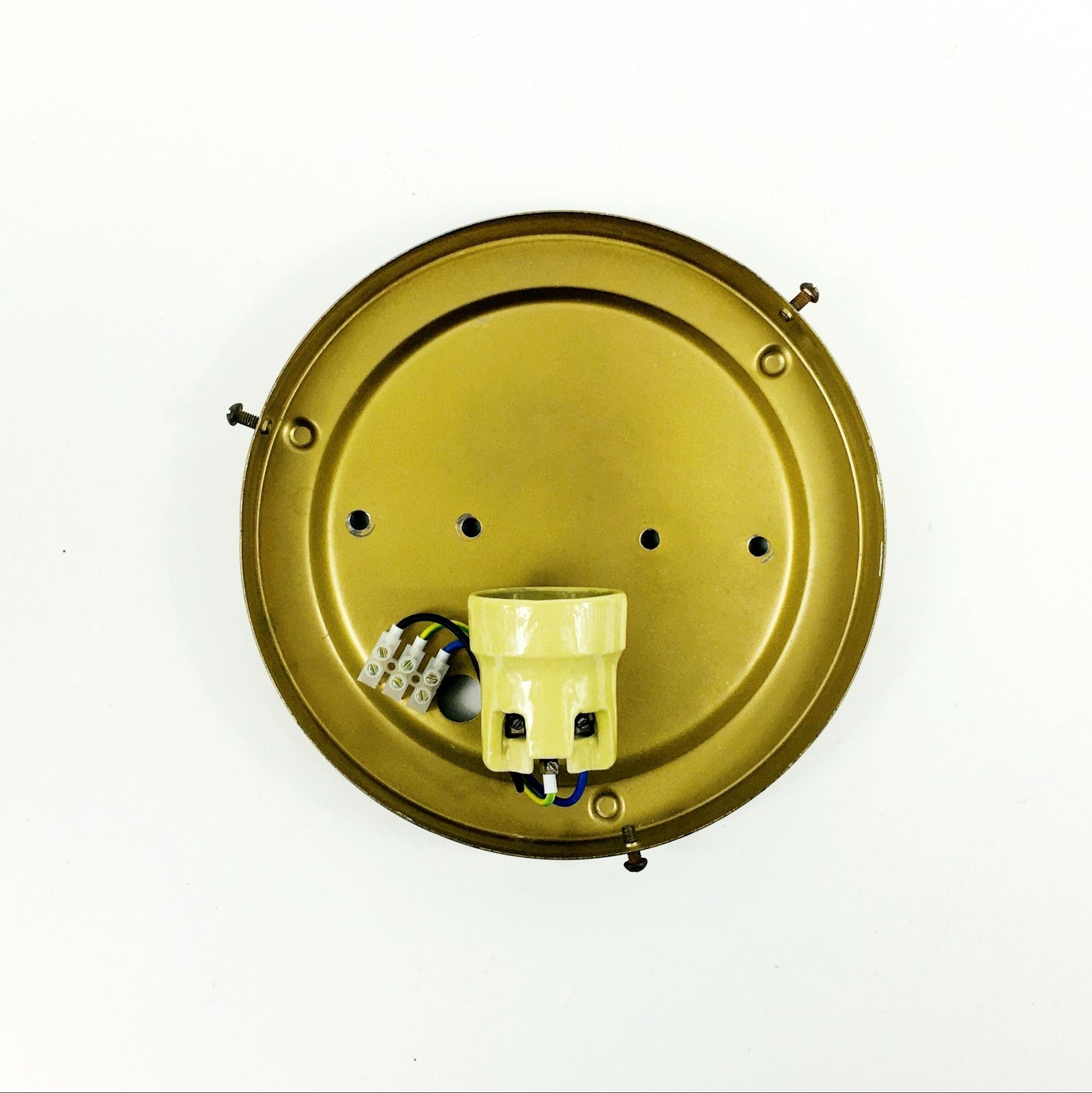 photo for sale Mid Century Amber Bubble Glass Wall Light By Helena Tynell For Limburg, Germany, 1970s