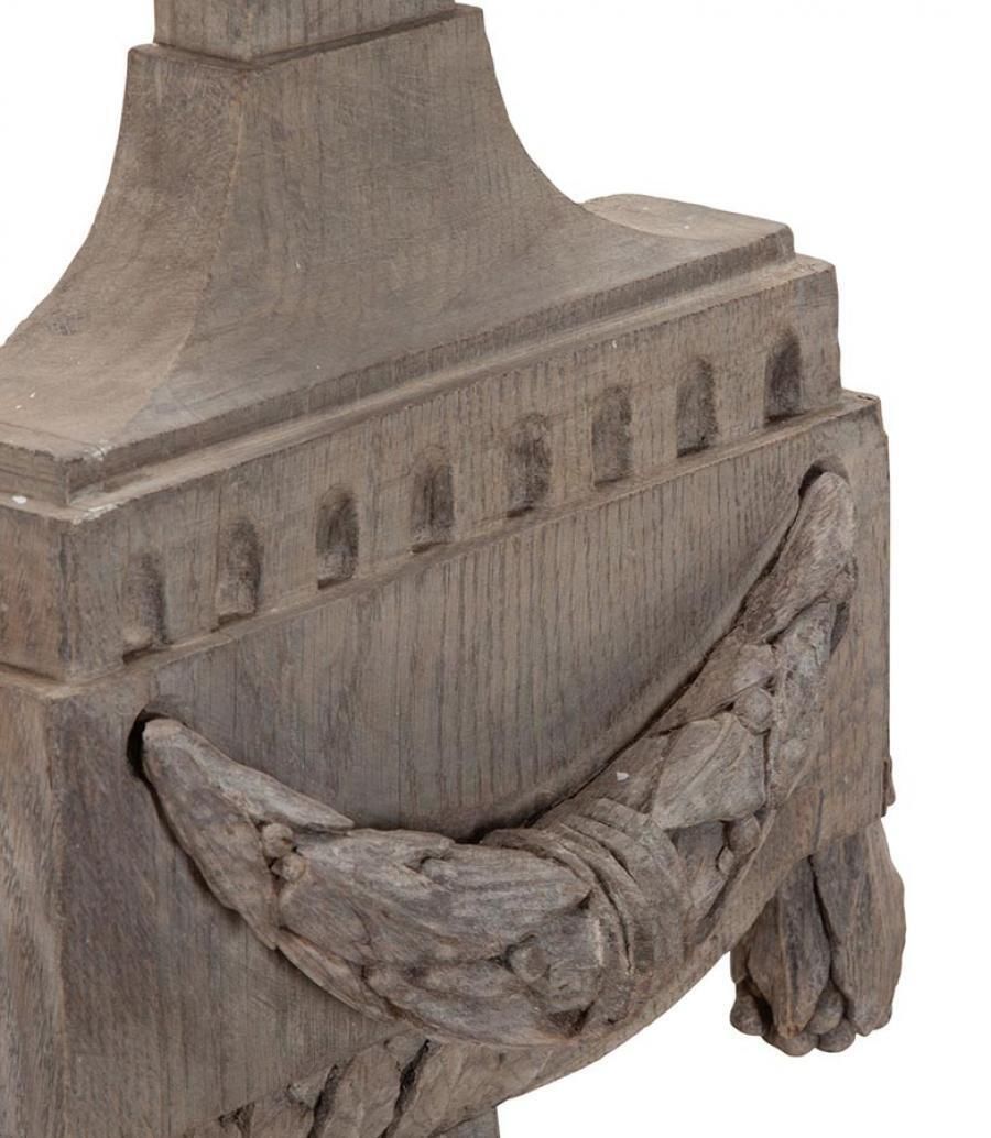 19th Century Swedish Carved Wooden Flambé Lamp photo 1200.0