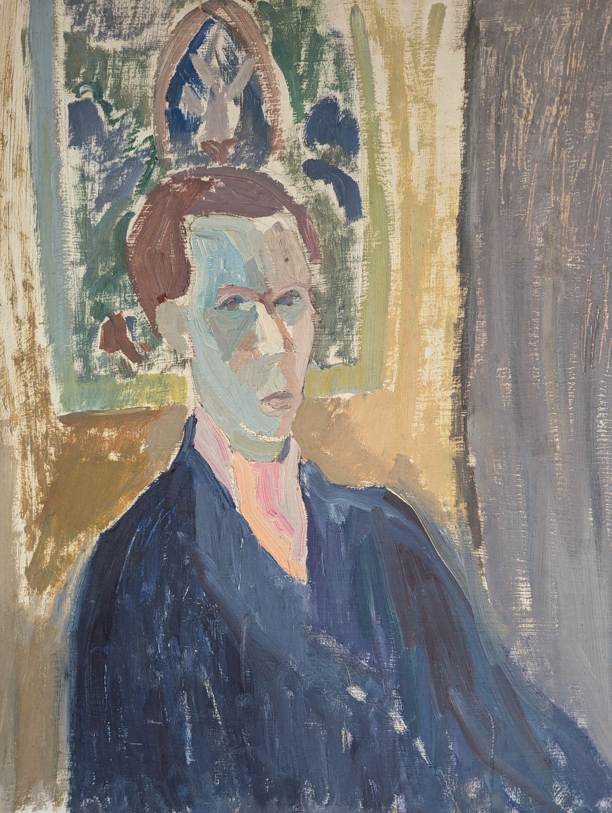 Oscar Oil Painting, 1940s, Vintage photo vintage