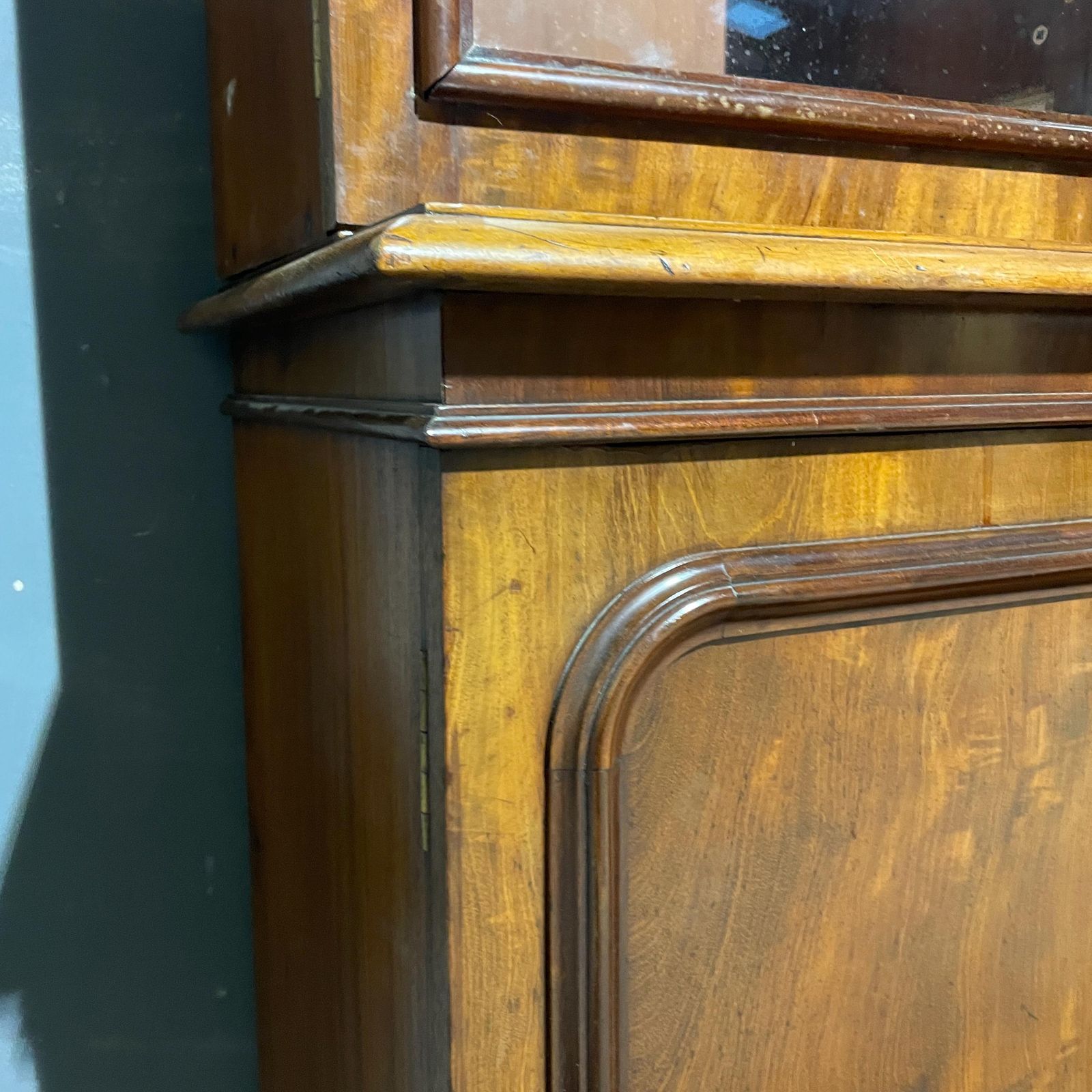 Victorian Large 4 Door Glazed Mahogany Bookcase With Lower Storage Cupboards photo 1995.0