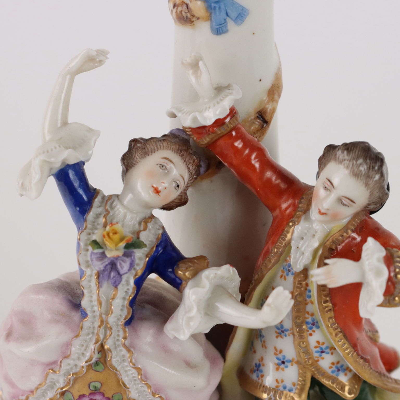 Antique Abat Jour Rudolstadt Porcelain Germany XX Century photo Art