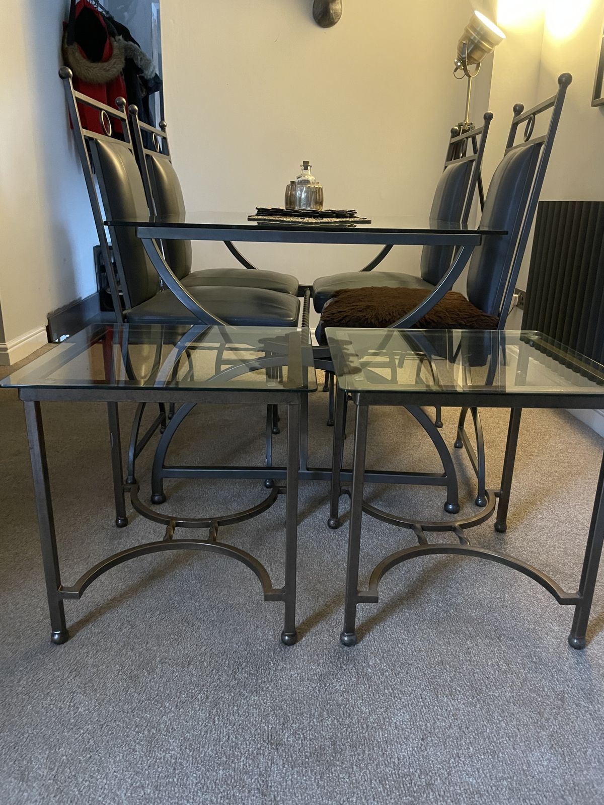 Dining Table, Chairs And 2 Side Tables photo buy