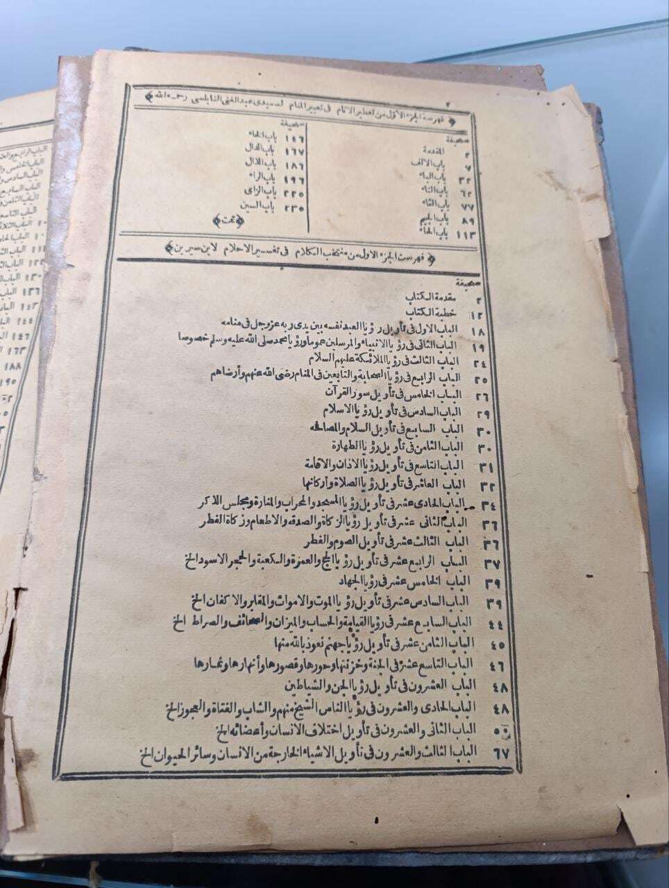 Rare 1898 Edition Of 'Tatir Al Manam' By Abd Al Ghani Al Nabulsi (Dream Interpretation)   Vol. 1 photo buy