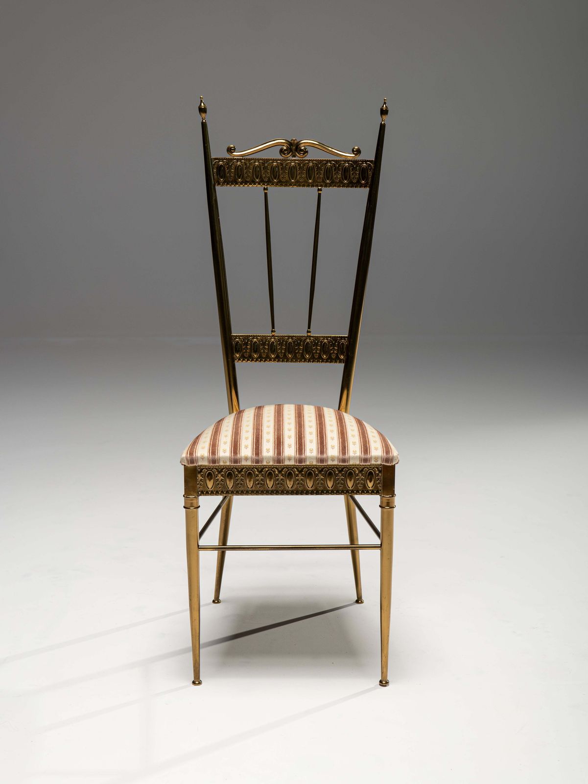 Chiavari Brass Side Chair, Italy, 1960s photo furniture