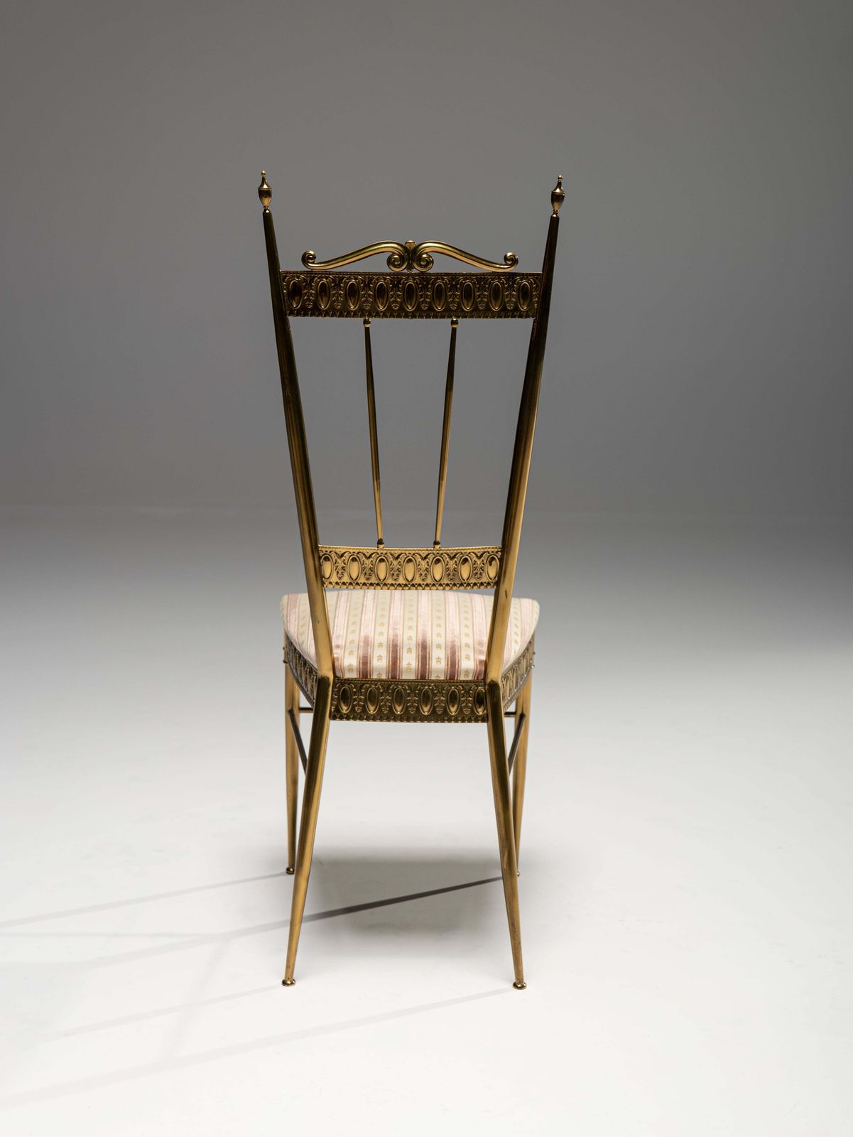 Chiavari Brass Side Chair, Italy, 1960s photo vinterior