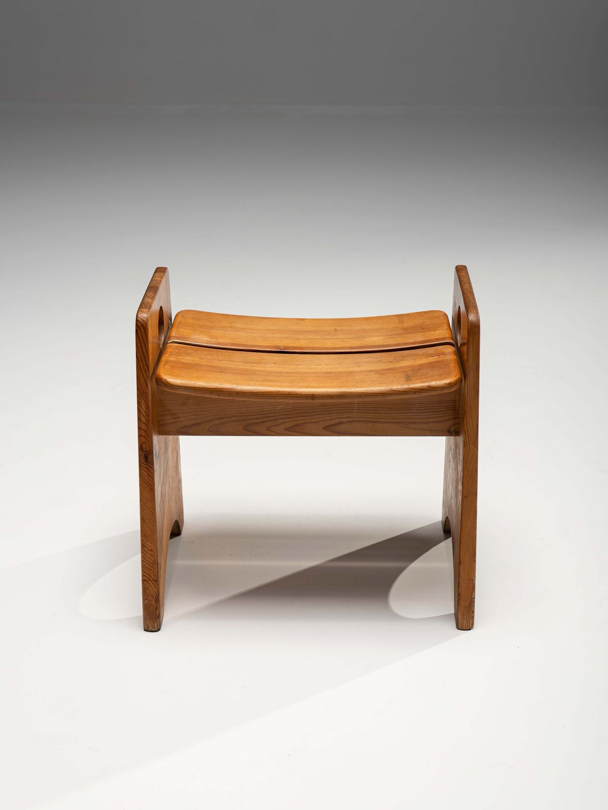 Wooden Stool By Gilbert Marklund For Furusnickarn Ab, Sweden 1960s photo furniture