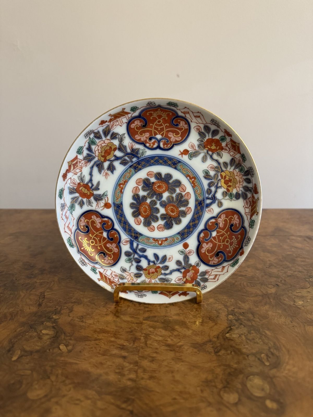 Fine Quality Pair Of Antique Japanese Imari Plates photo furniture