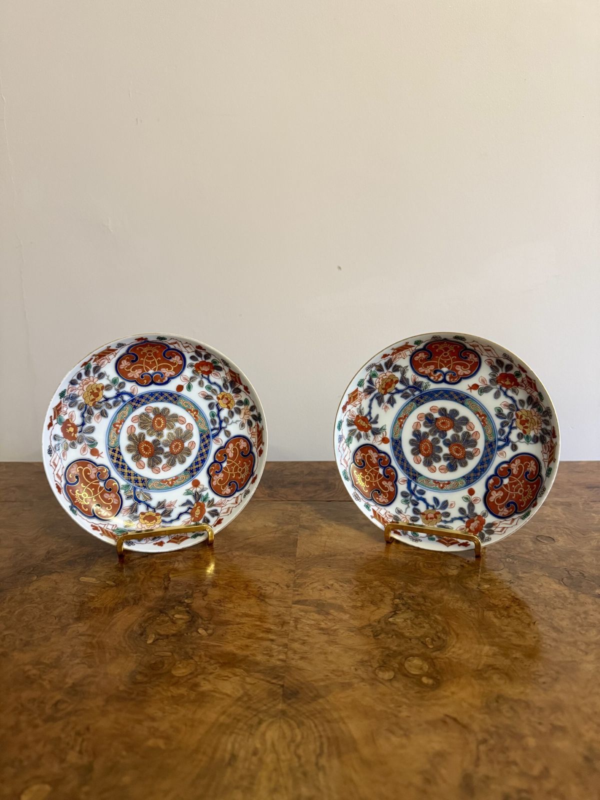 Fine Quality Pair Of Antique Japanese Imari Plates photo 295.0