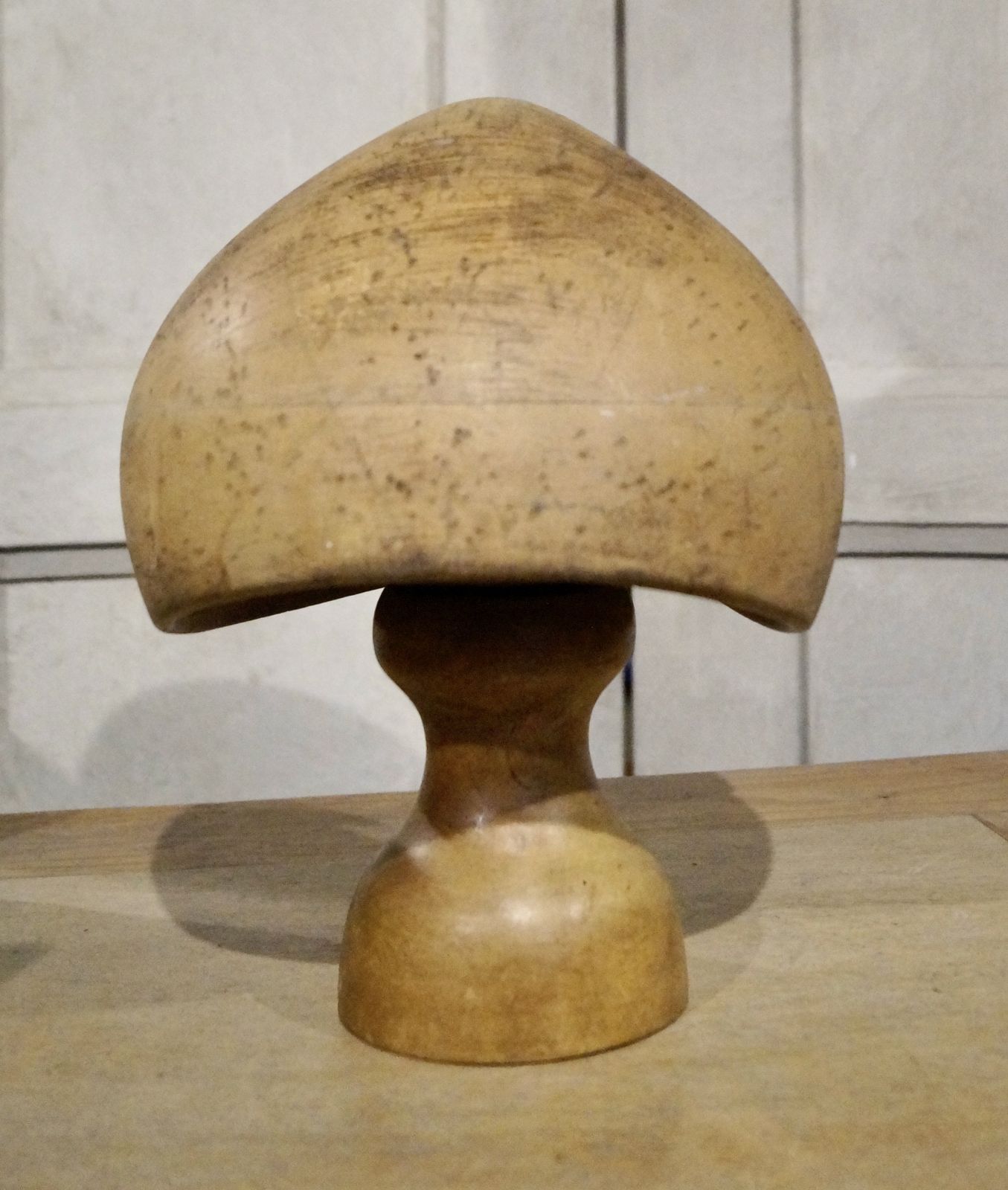 Antique Riva Marchesi Paris Milliners Hat Block On Stand photo for sale