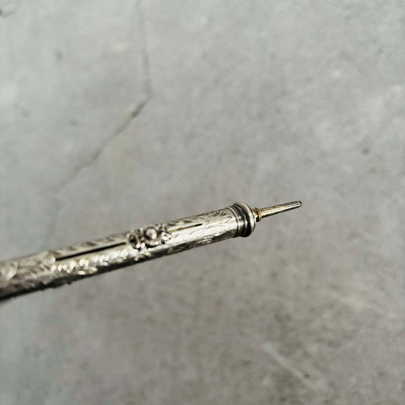 Antique Silver Retractable Pen Pencil And Knife photo 295.0