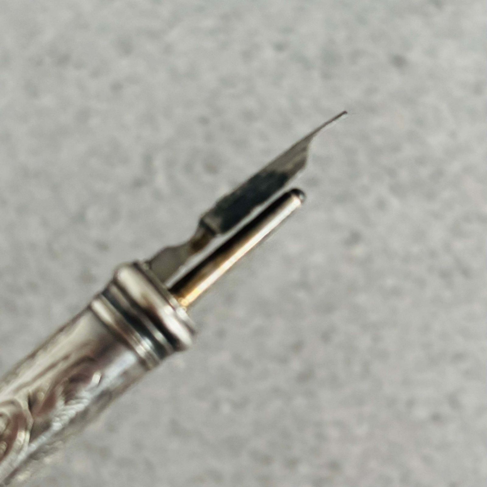 photo furniture Antique Silver Retractable Pen Pencil And Knife