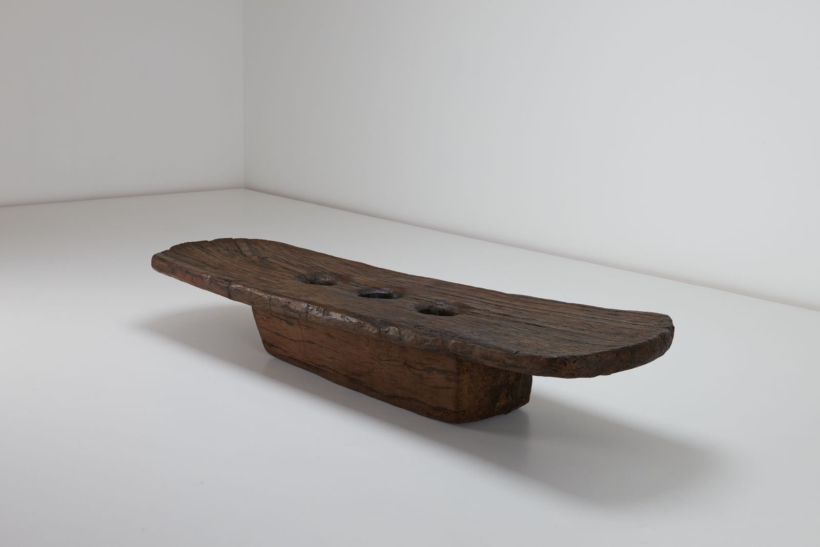 photo buy Sculptural Tribal Wooden Rice Mortar From Ne India Nagaland Coffee Table