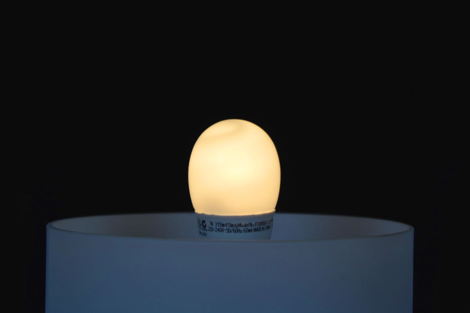 photo for sale Mid Century Glass Table Lamp From Osvětlovací Sklo Valašské Meziříčí, 1970s