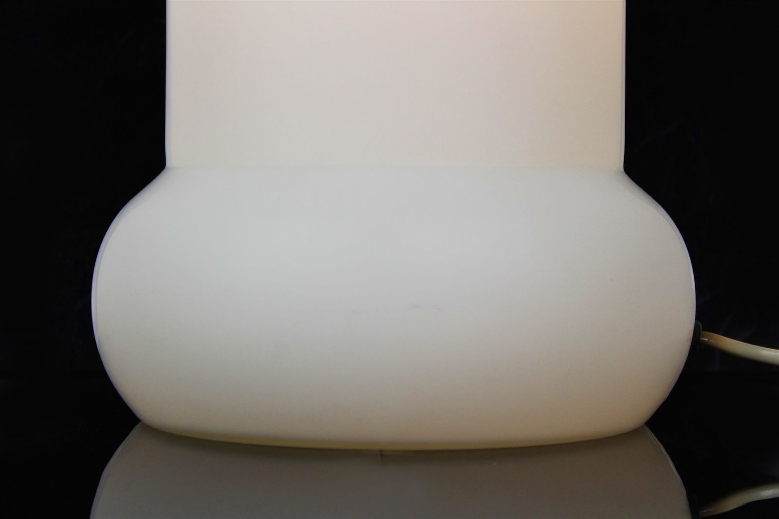 photo vinterior Mid Century Glass Table Lamp From Osvětlovací Sklo Valašské Meziříčí, 1970s