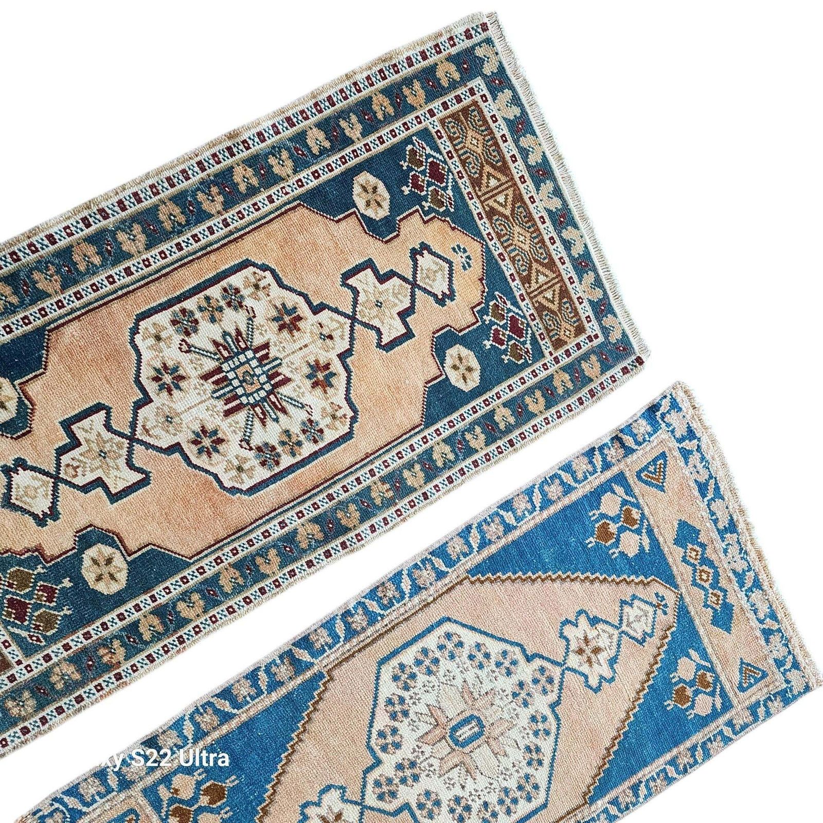 Small Traditional Oriental Style Turkish Rug Set Of 2 photo 278.0