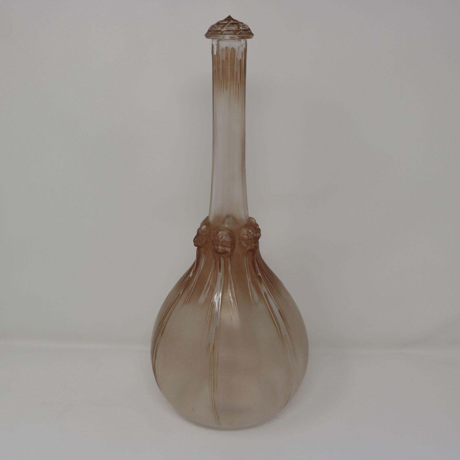 Rene Lalique Glass 'Six Tetes' Decanter photo Home Decor