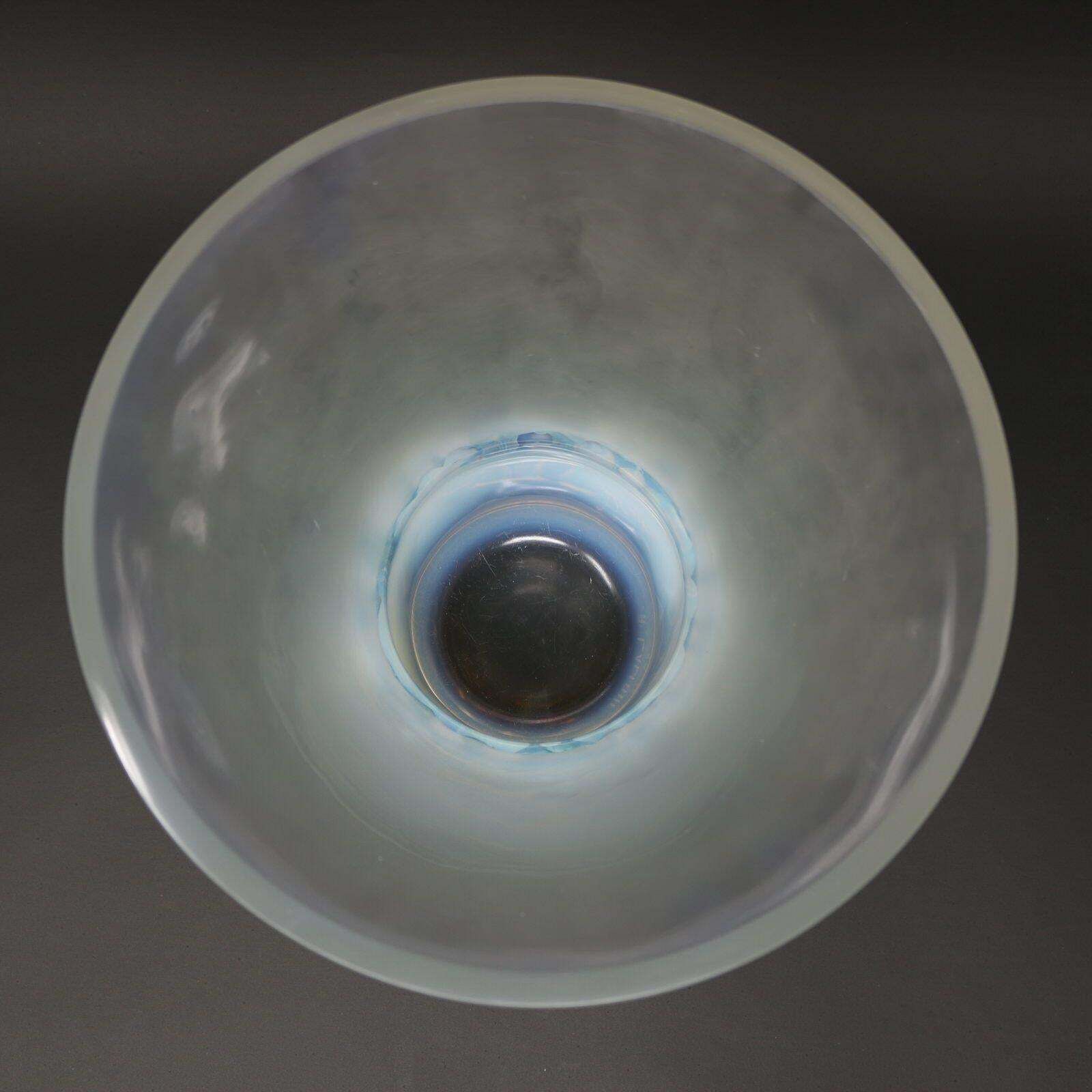 Rene Lalique Opalescent Glass 'Pinsons' Vase photo vintage