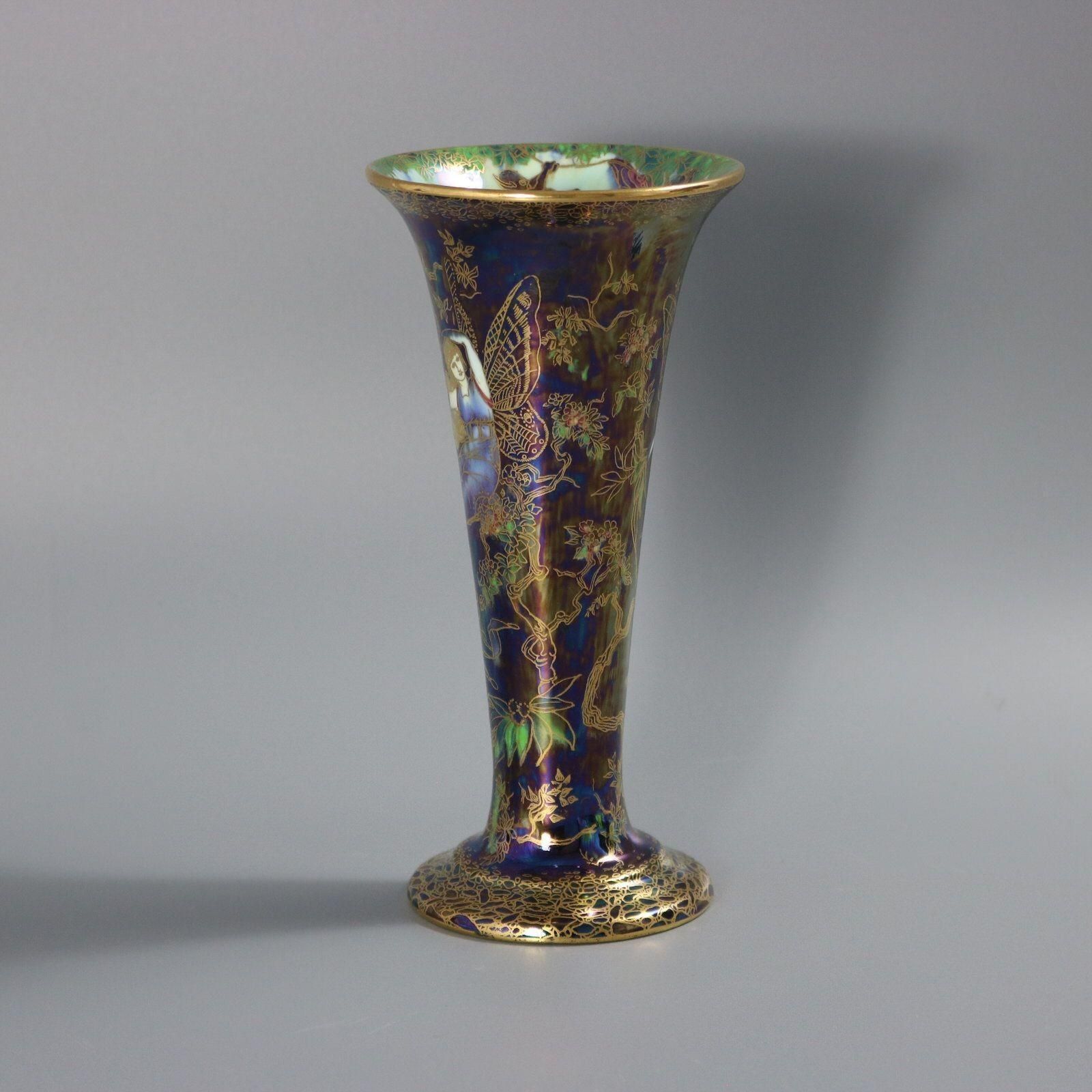 Wedgwood Fairyland Lustre Butterfly Women Trumpet Vase photo buy