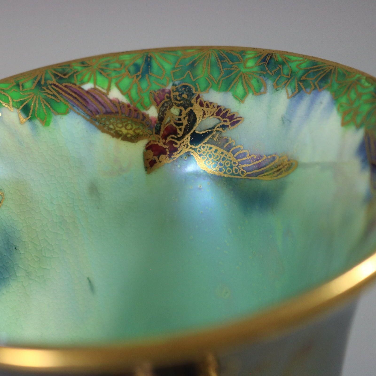 photo vintage Wedgwood Fairyland Lustre Butterfly Women Trumpet Vase