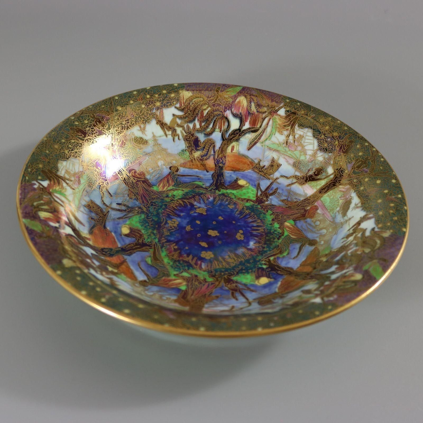 Wedgwood Fairyland Lustre Jumping Faun Lily Tray photo furniture