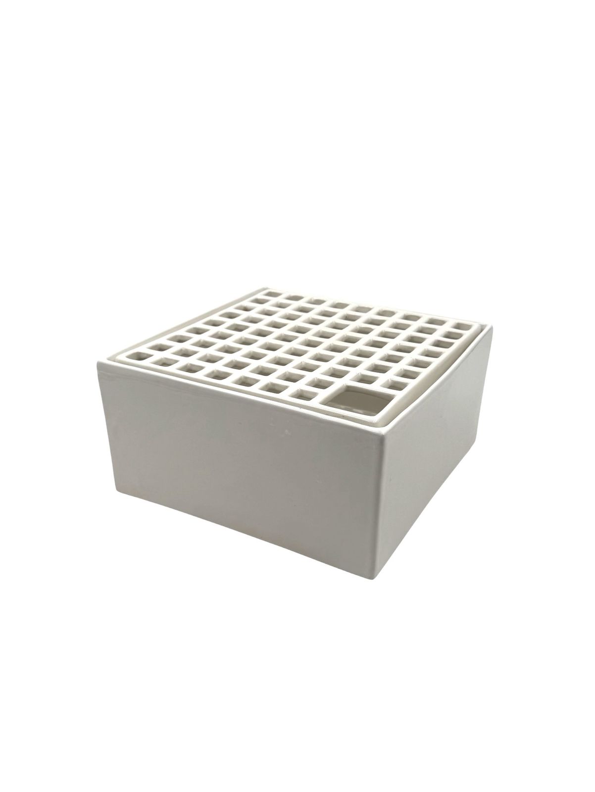 Studio Opi, White Space Age Mod. Ikebana C Ceramic Vase, Gabbianelli Italy Ca. 1970 photo vinterior