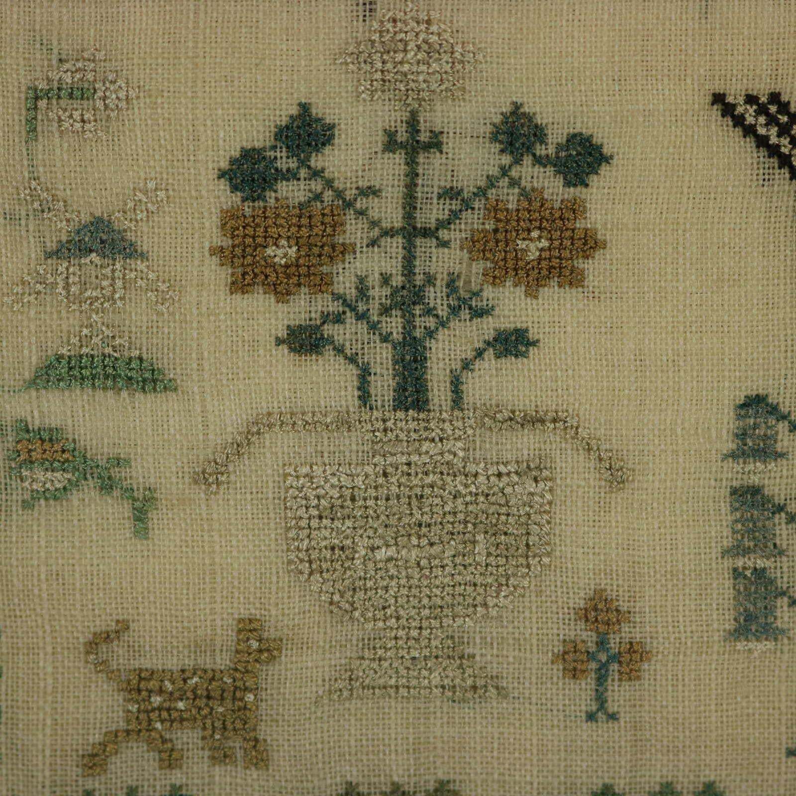 photo buy Pair Of Sister Samplers, 1810, Priscella And H Trokes