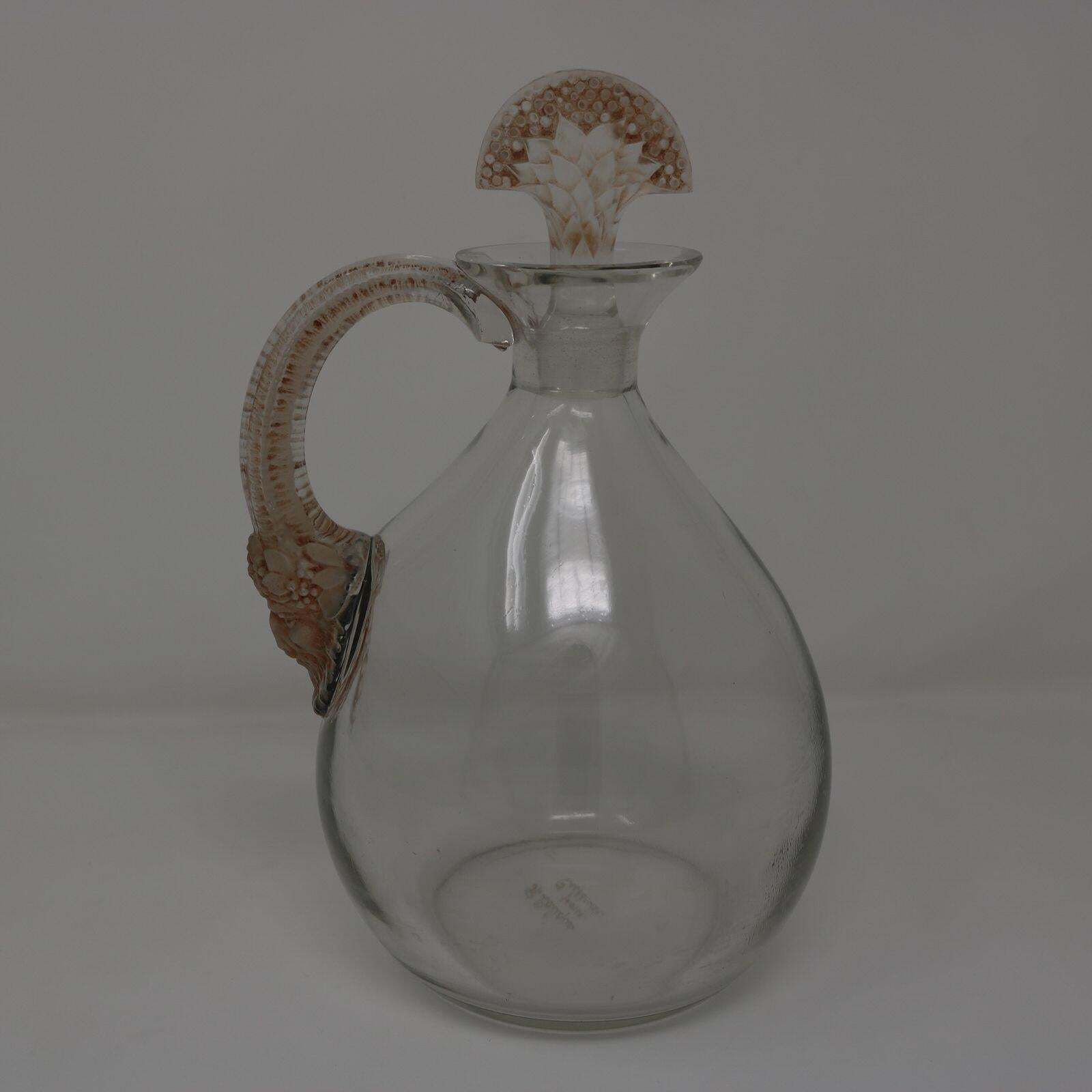 René Lalique Glass Satyre Decanter photo furniture