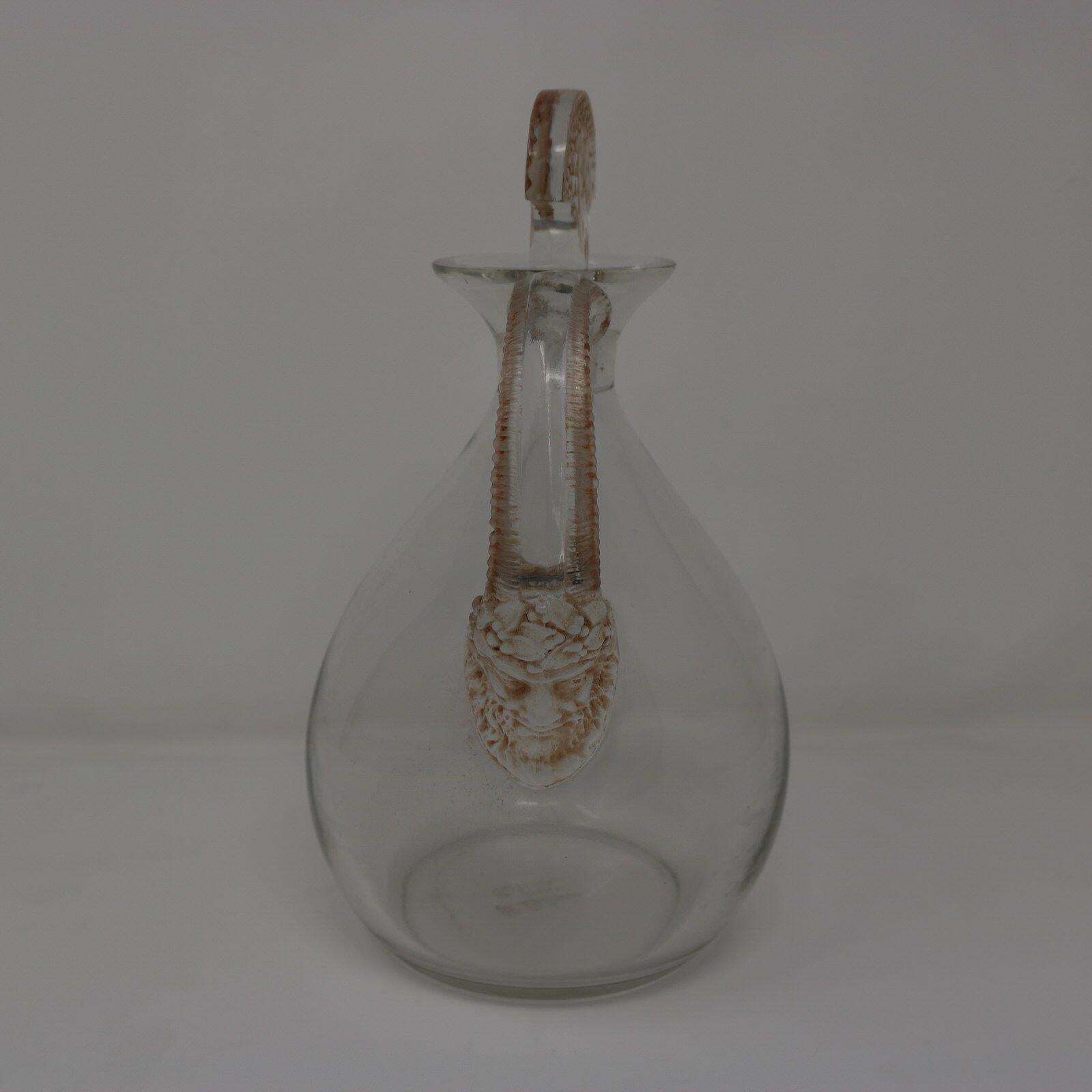René Lalique Glass Satyre Decanter photo for sale