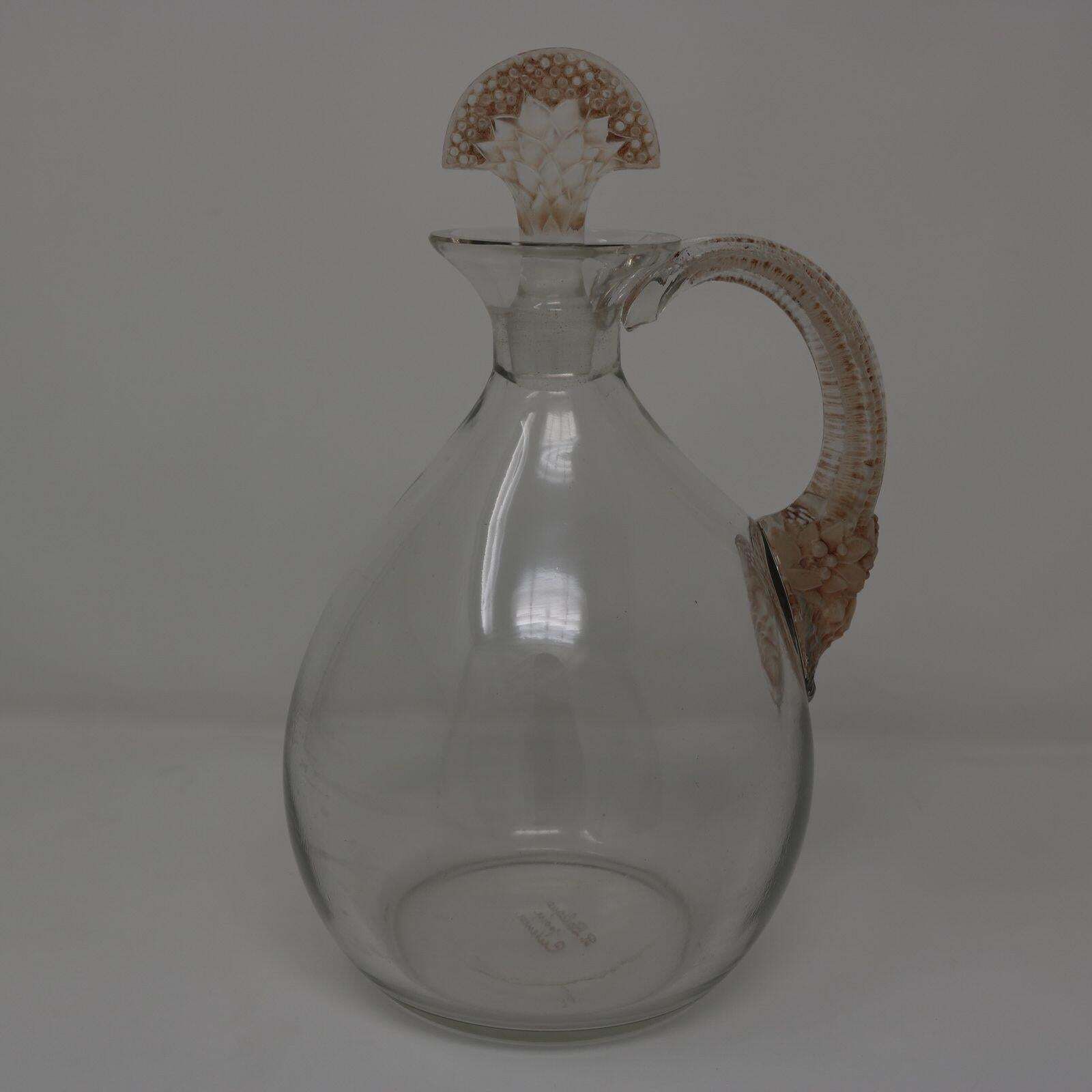 René Lalique Glass Satyre Decanter photo 2407.0
