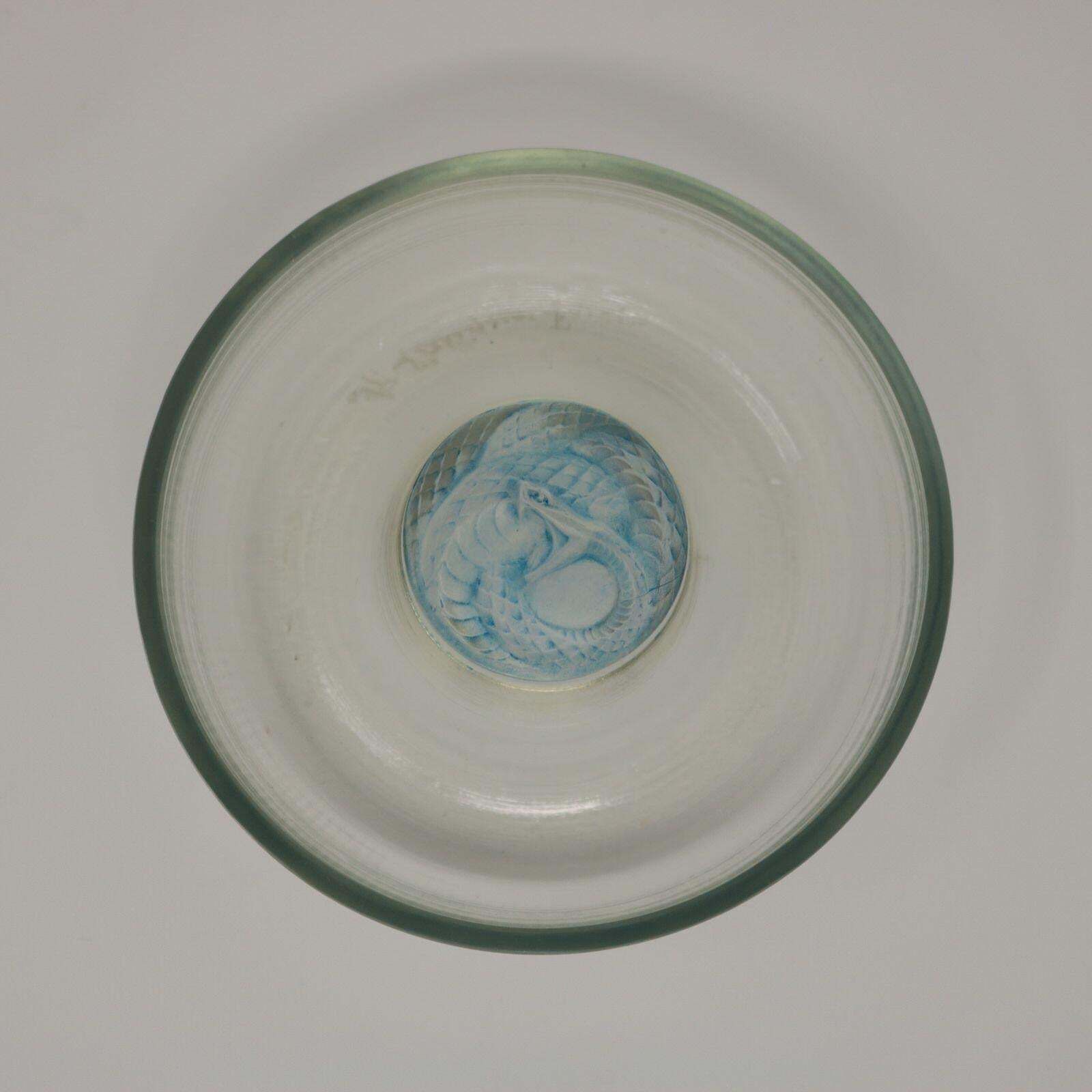 Rene Lalique Opalescent Glass 'Serpent' Round Ashtray photo furniture