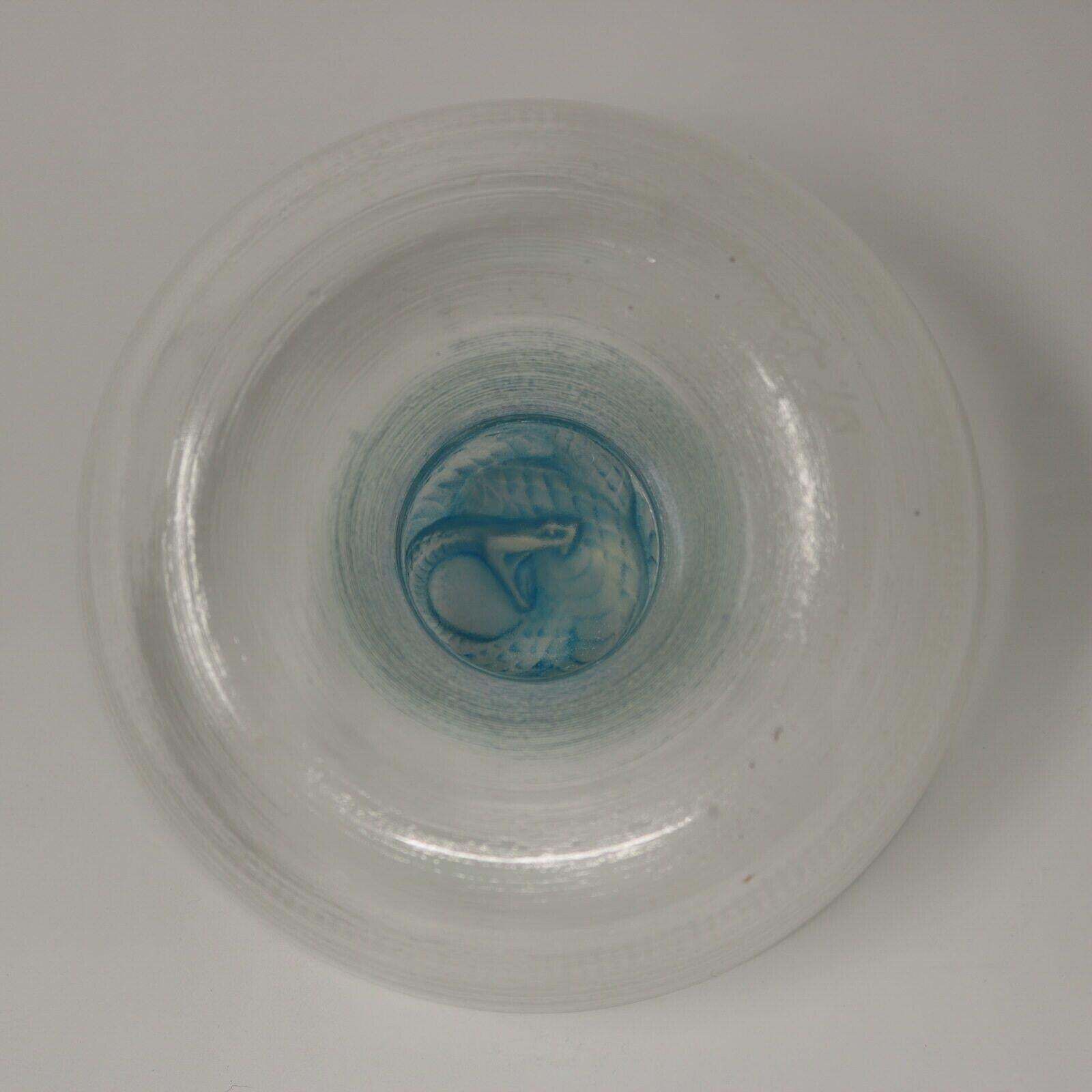 Rene Lalique Opalescent Glass 'Serpent' Round Ashtray photo for sale