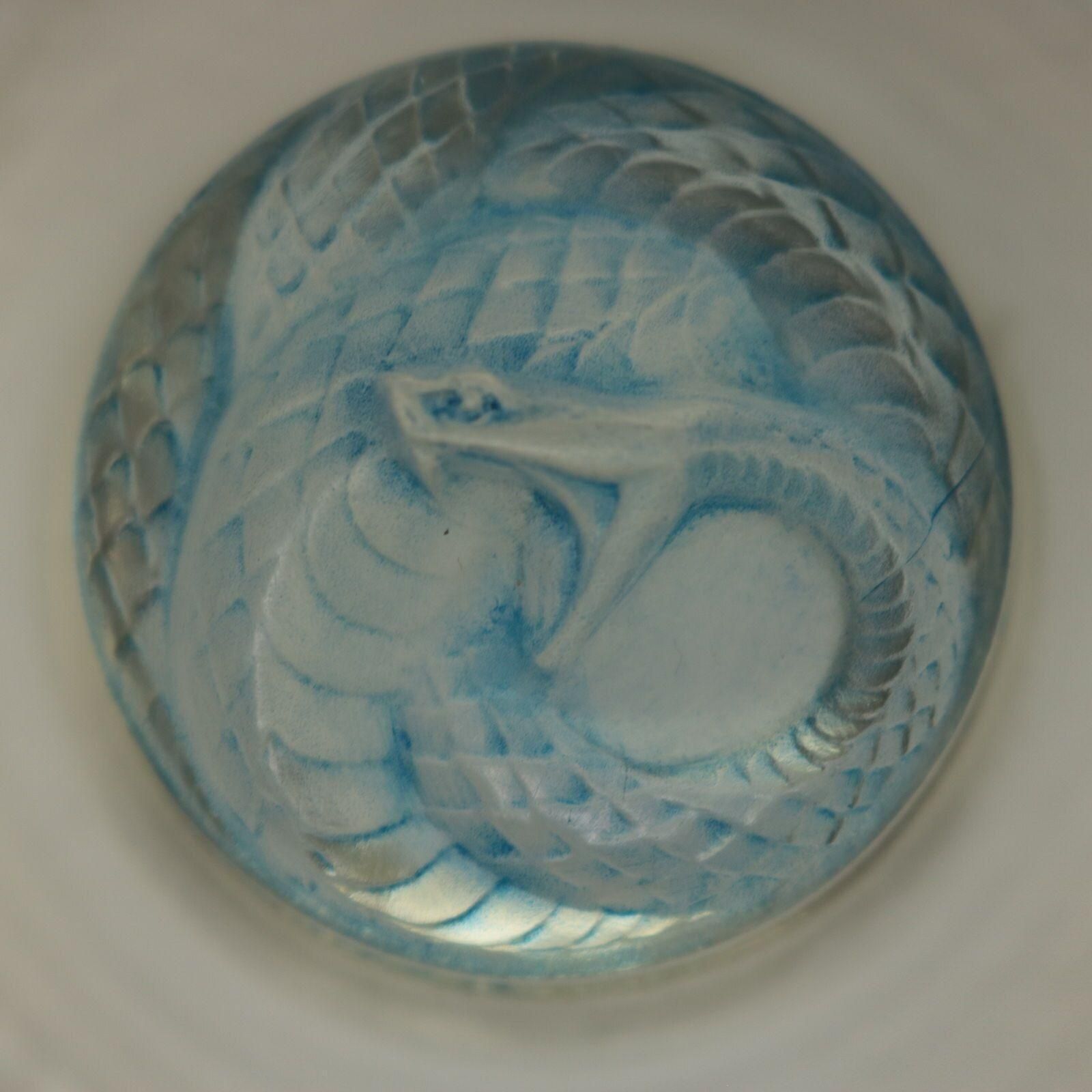 Rene Lalique Opalescent Glass 'Serpent' Round Ashtray photo 1949.0