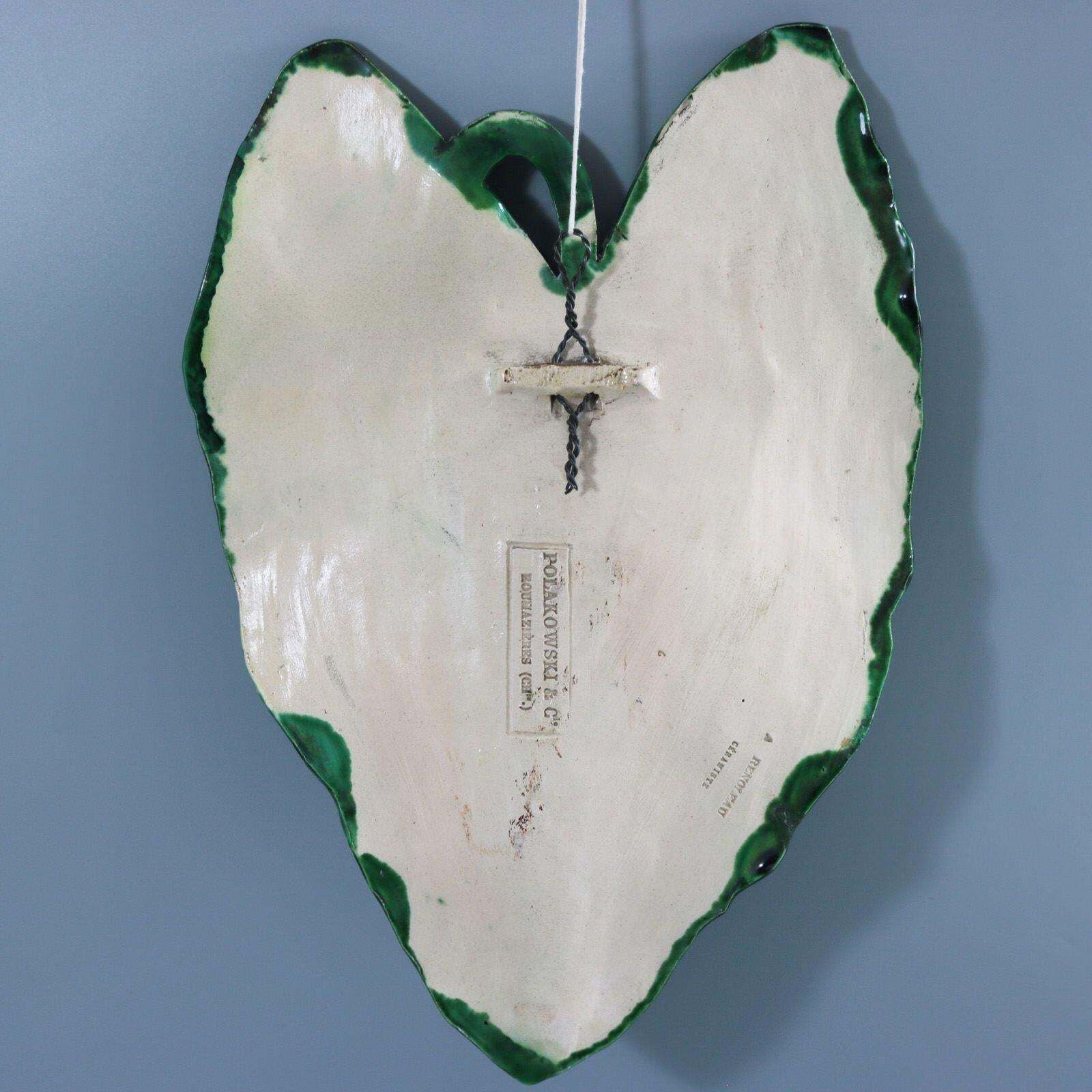 Alfred Renoleau Palissy Majolica Fish Wall Plaque photo for sale