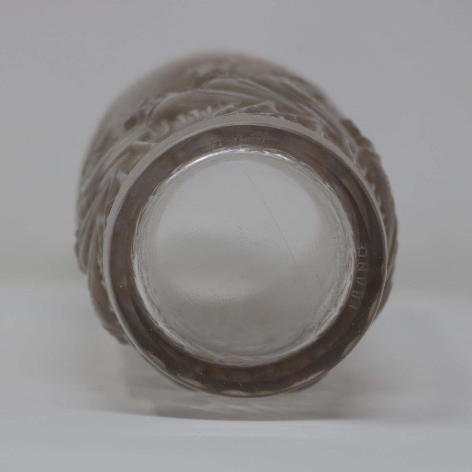 Rene Lalique Glass 'Coqs Et Plumes' Vase photo 2774.0