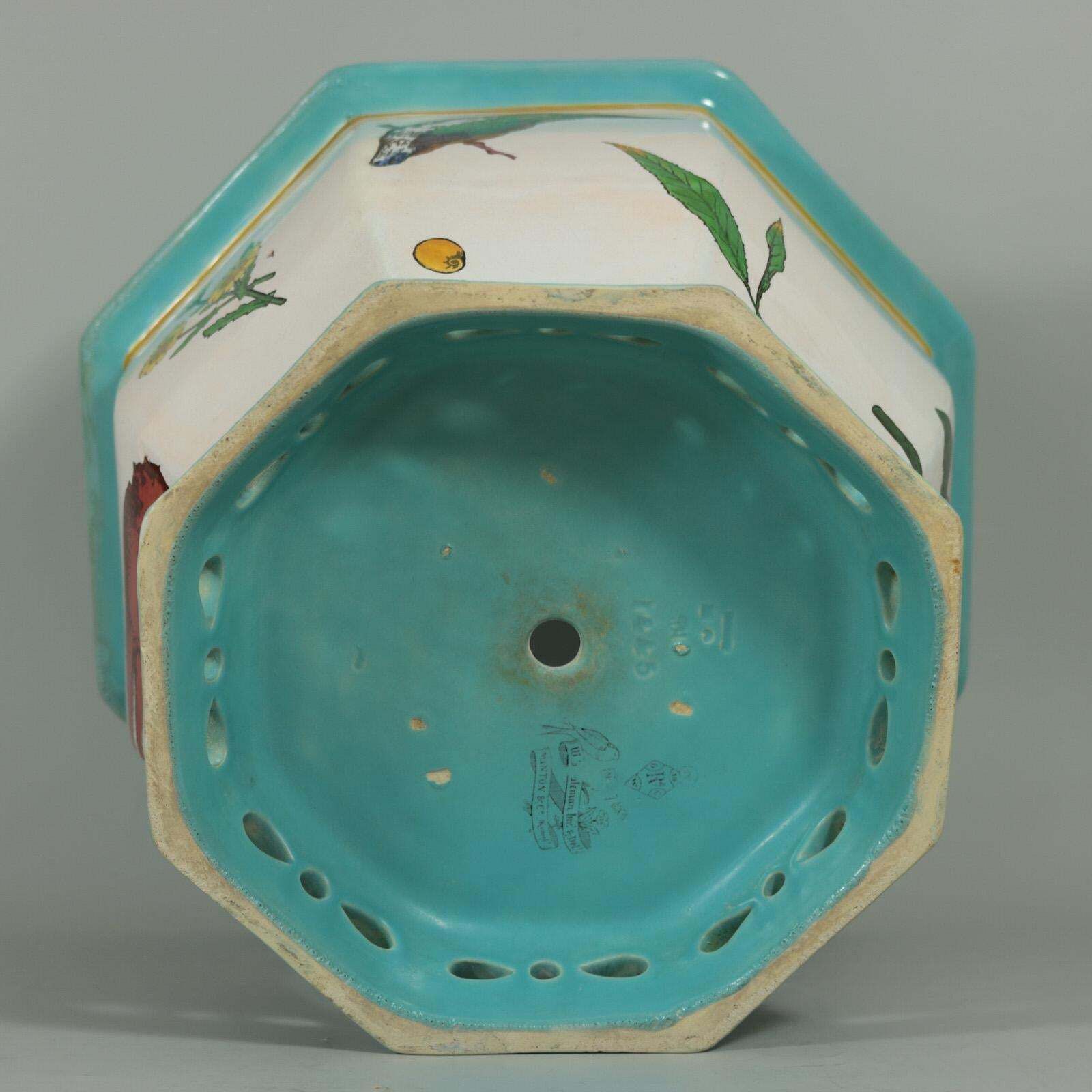 1965.0 Minton Majolica 'Naturalist' Jardiniere By W.S Coleman photo