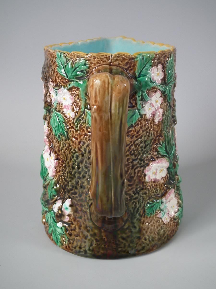Victorian George Jones Majolica Rustic Blossom Pitcher photo Home Decor