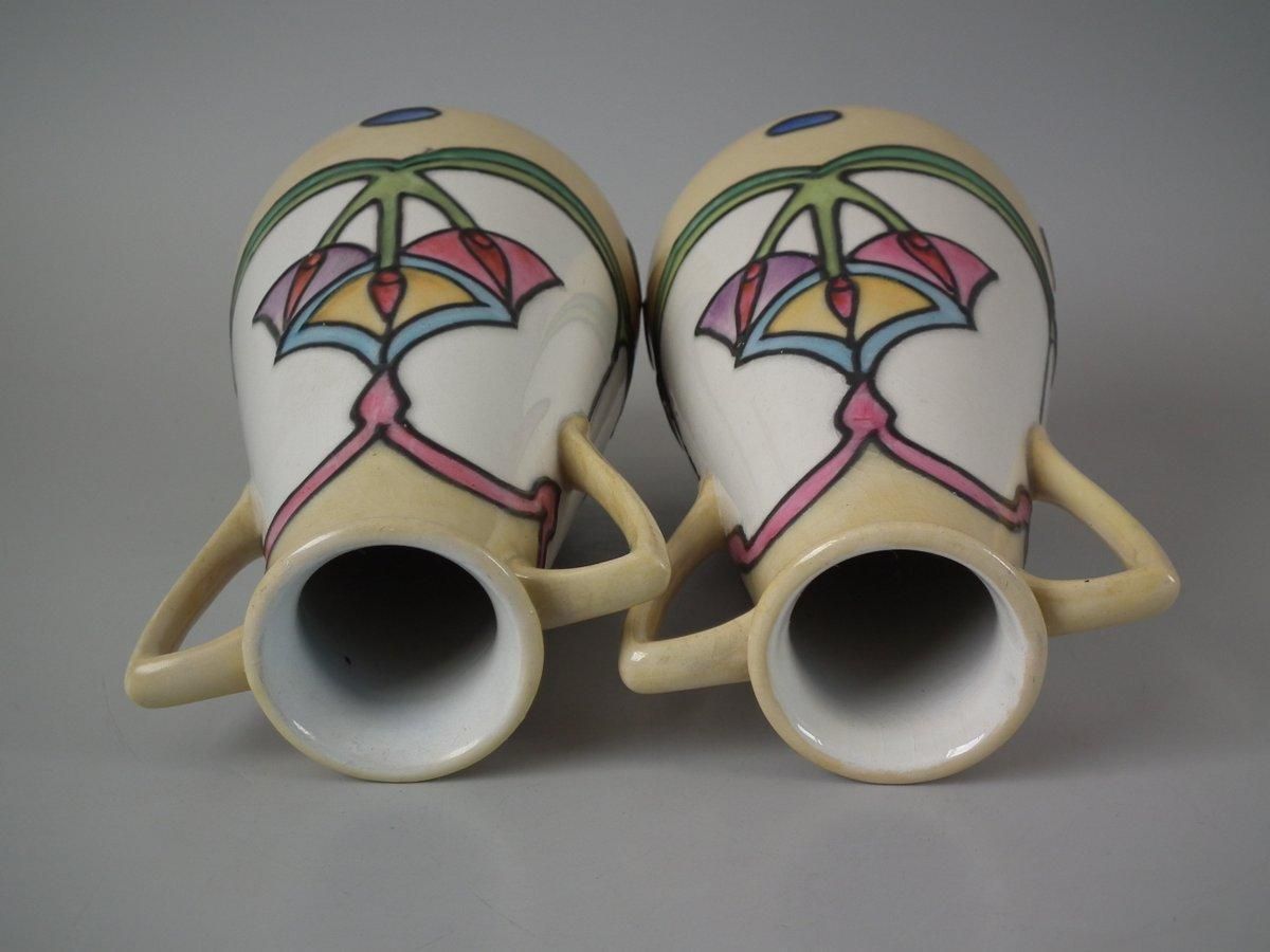 Pair Of Minton Secessionist No.12 Two Handled Vases photo for sale