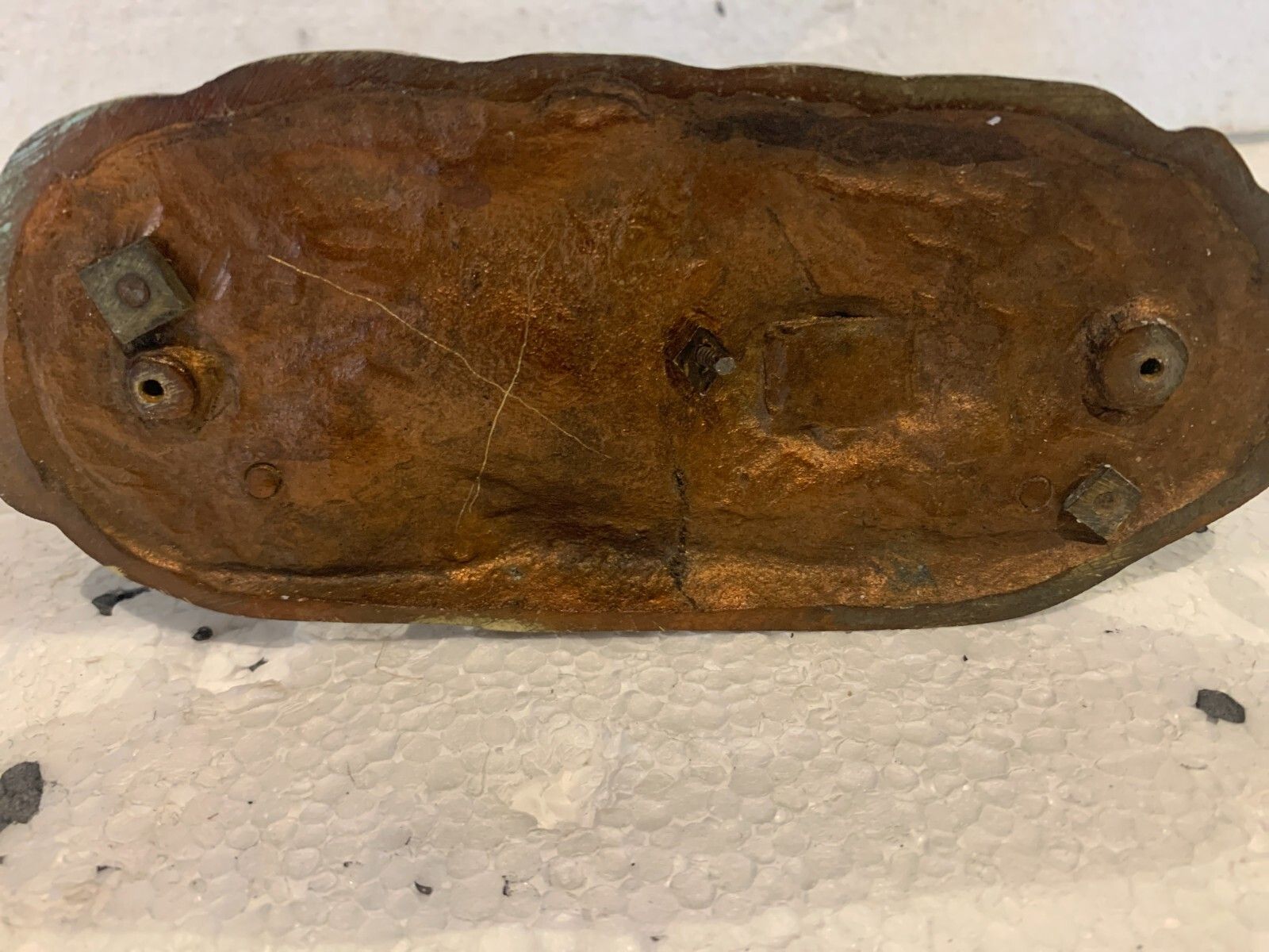 photo for sale Bronze Group Horse On Base With Brown Patina 20th Century